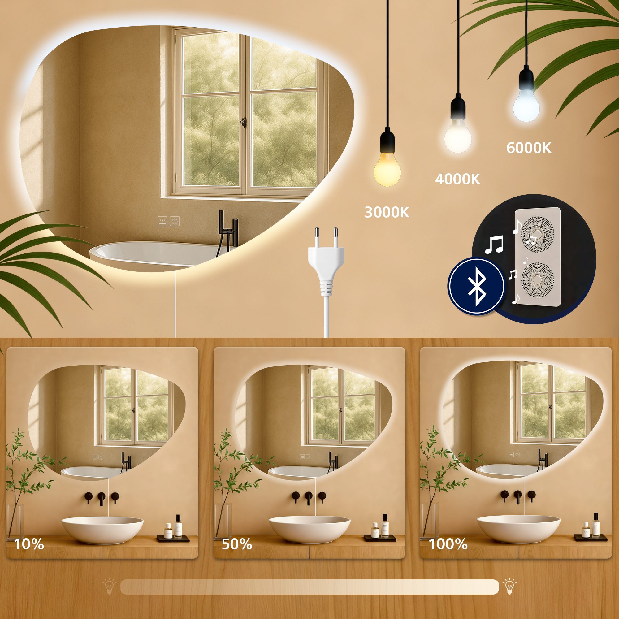 Espejo de baño Almafie