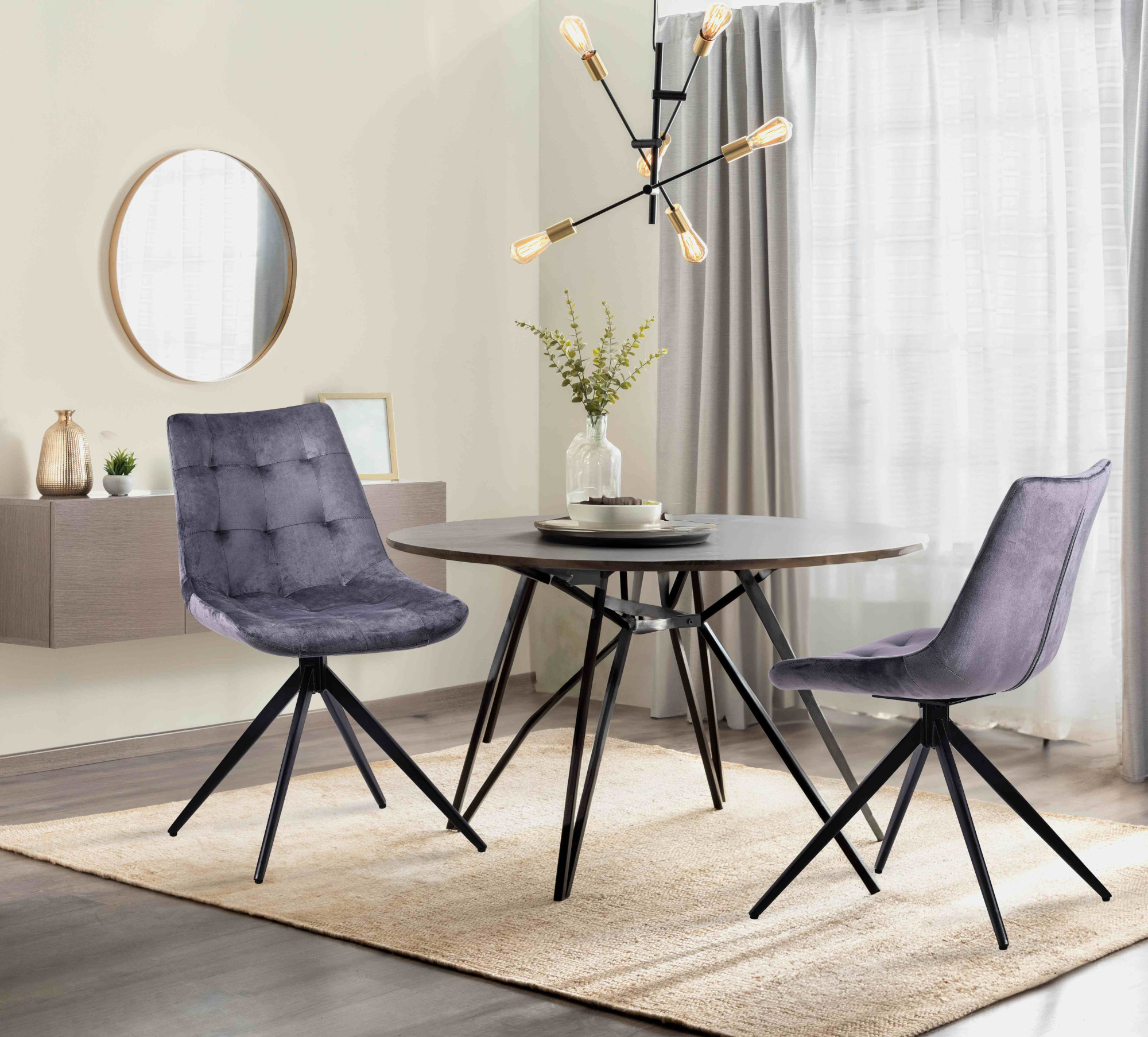 Lote de 2 sillas de comedor Merna