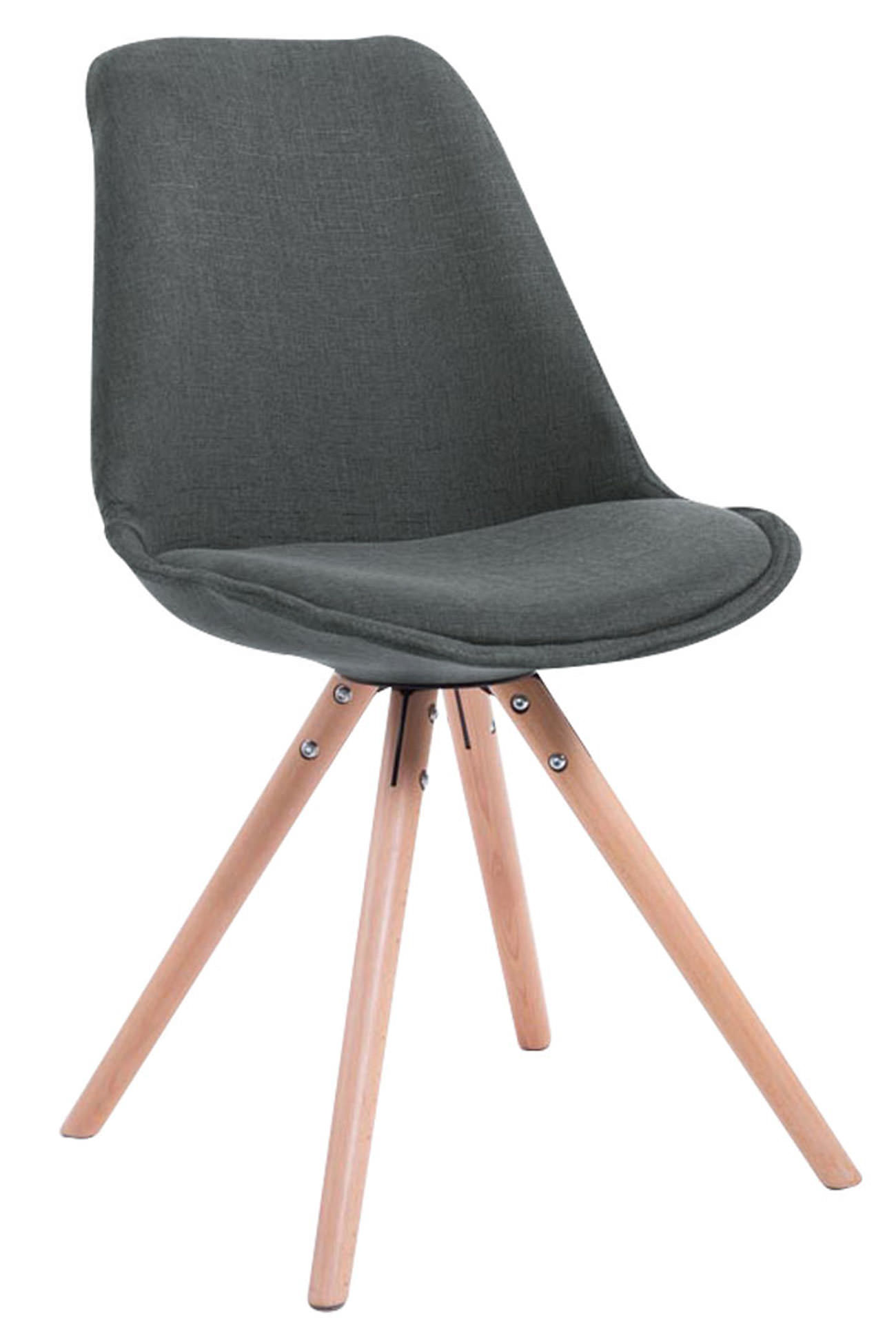 Set de 4 sillas de comedor Toulouse en tela
