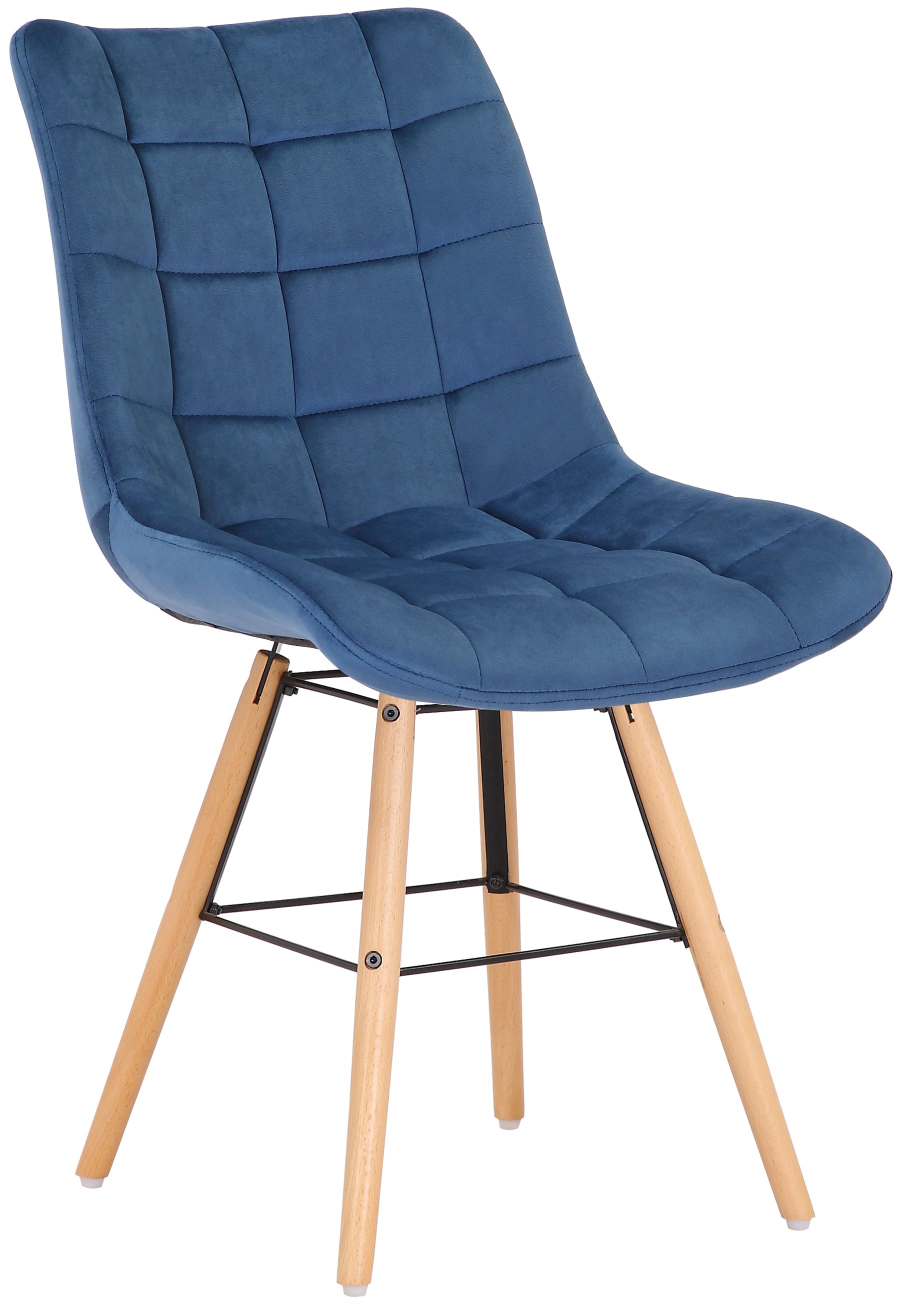 Set de 2 sillas de comedor Leni en terciopelo