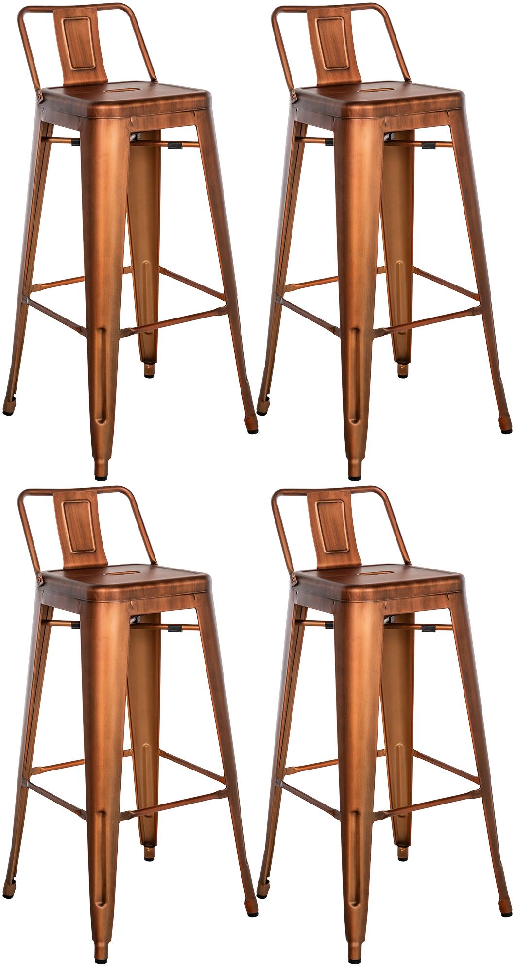 Juego de 4 taburetes de bar Mason