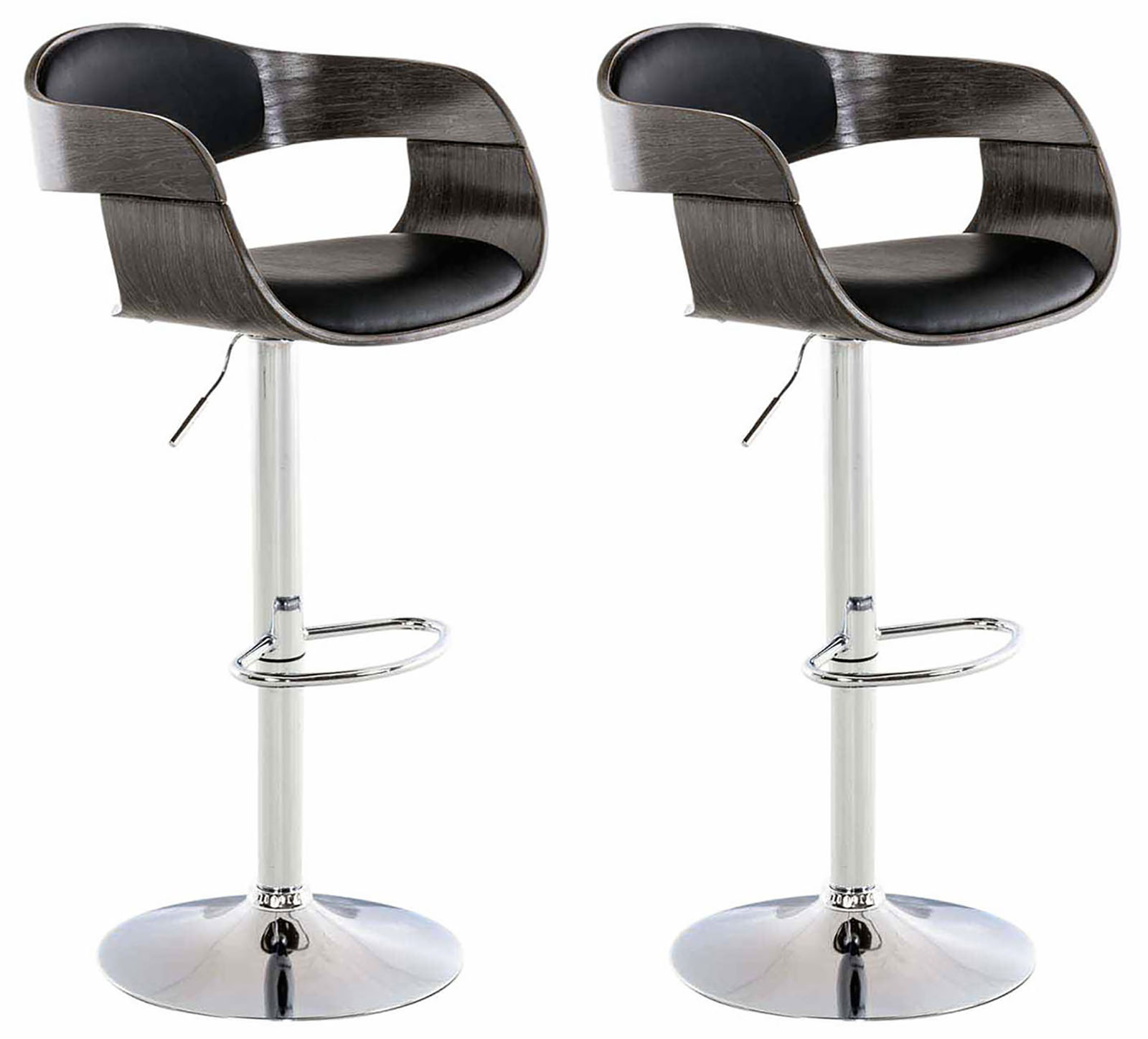 Set De 2 Taburetes Kingston En Simil Cuero