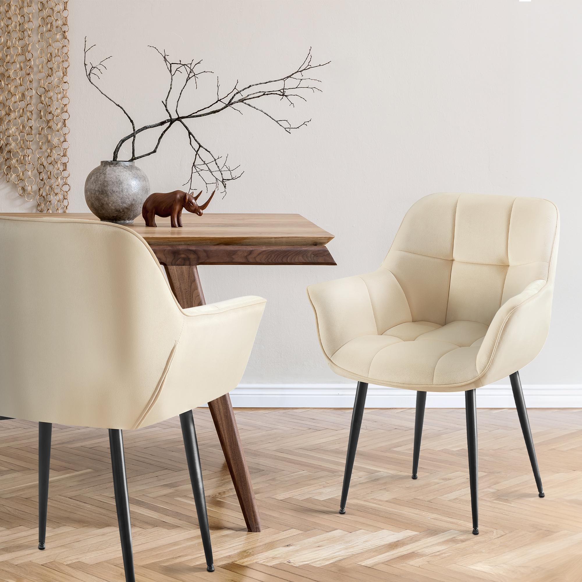 Silla de comedor Roseville en terciopelo