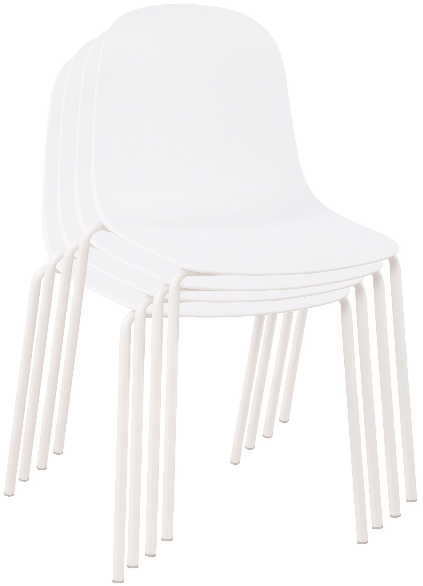 Conjunto de muebles de jardín Zeron con 4 sillas