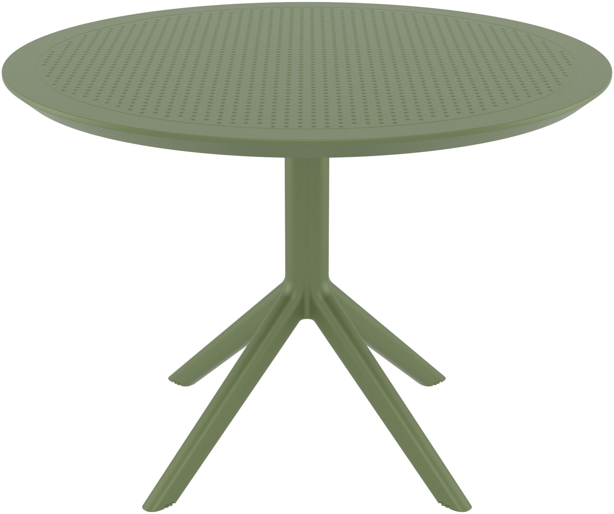 Mesa Redonda Sky para Jardín y Terraza, Diametro 105 cm - Diseño Moderno Exterior