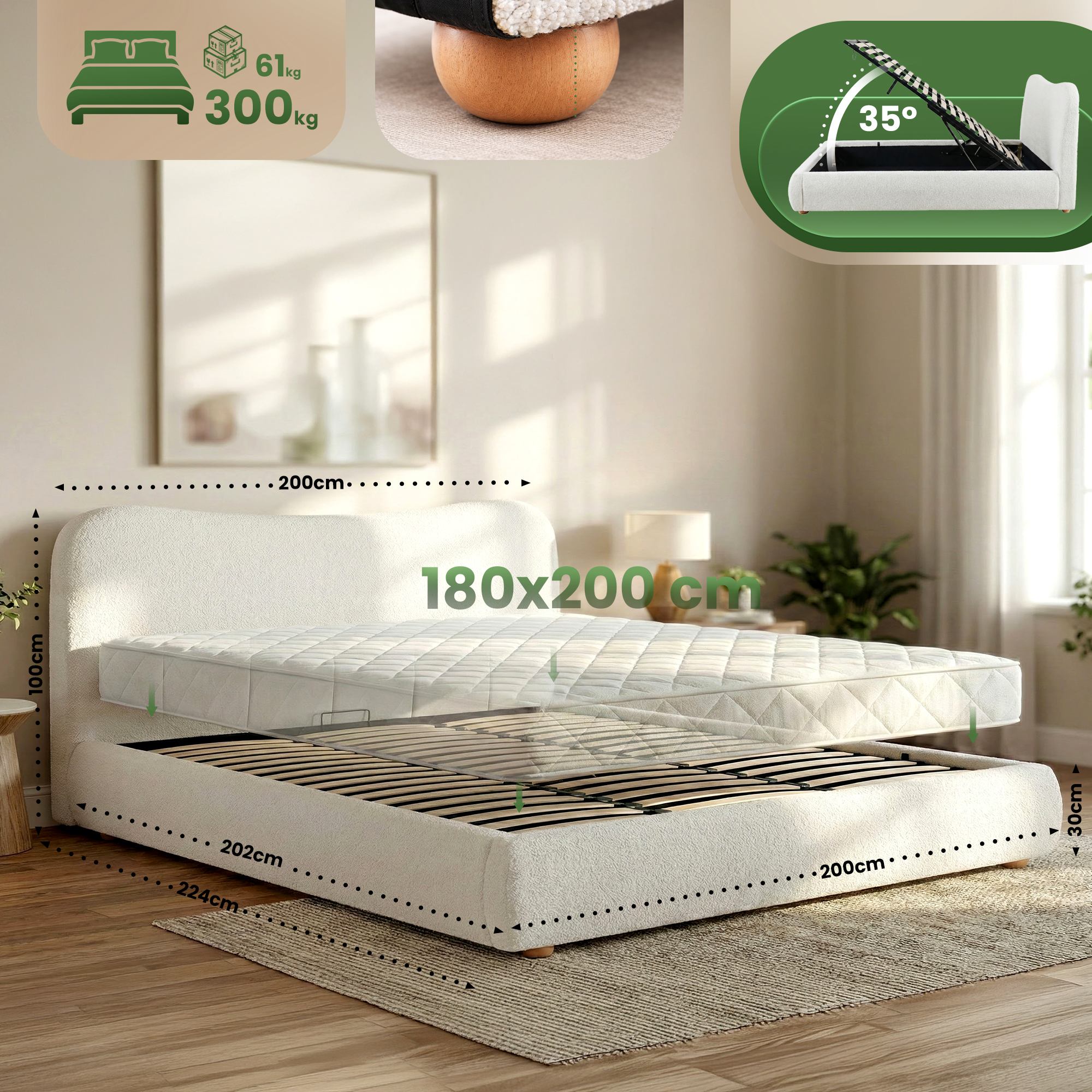 Cama Tapizada Maido