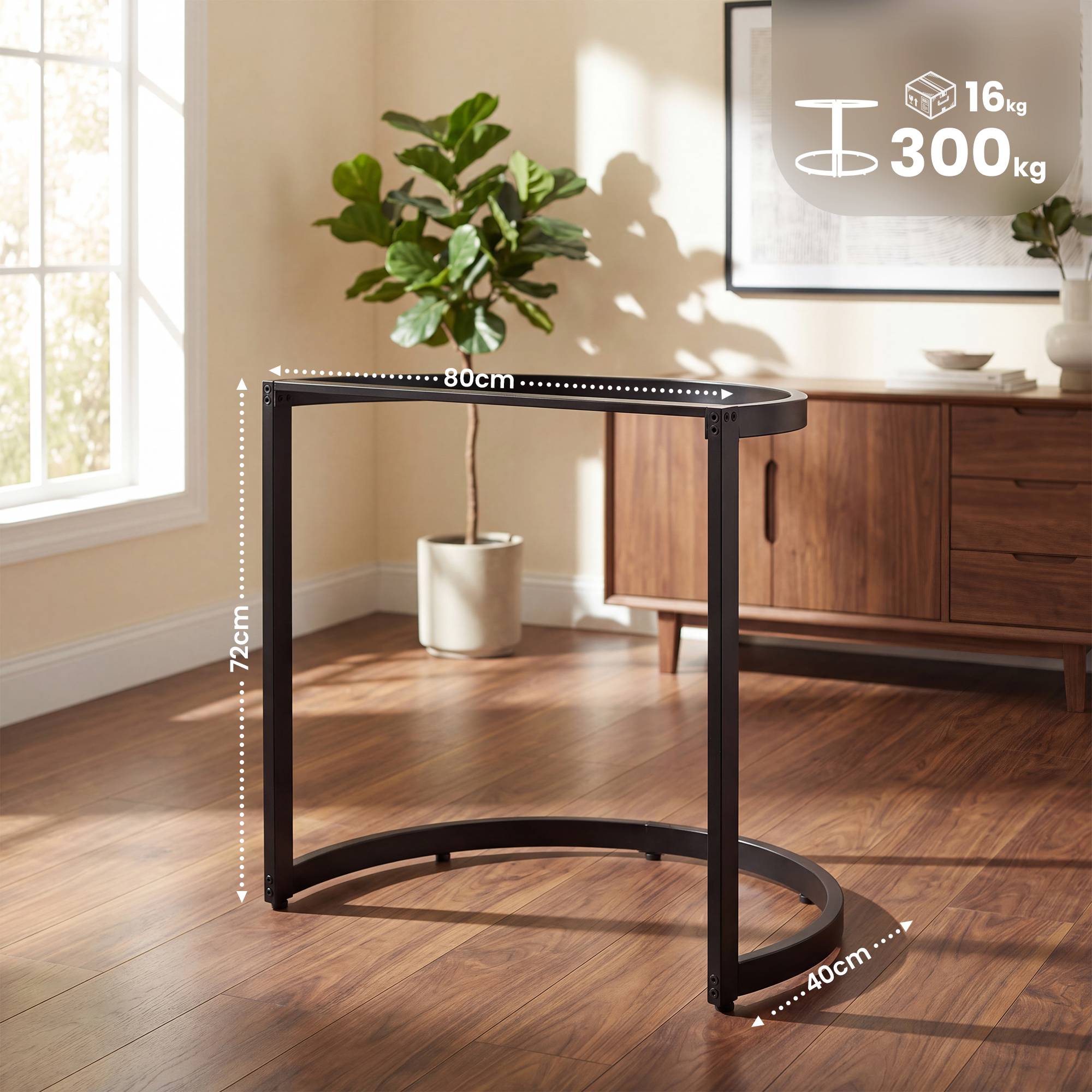 Set de 2 Patas de Mesa Cranford