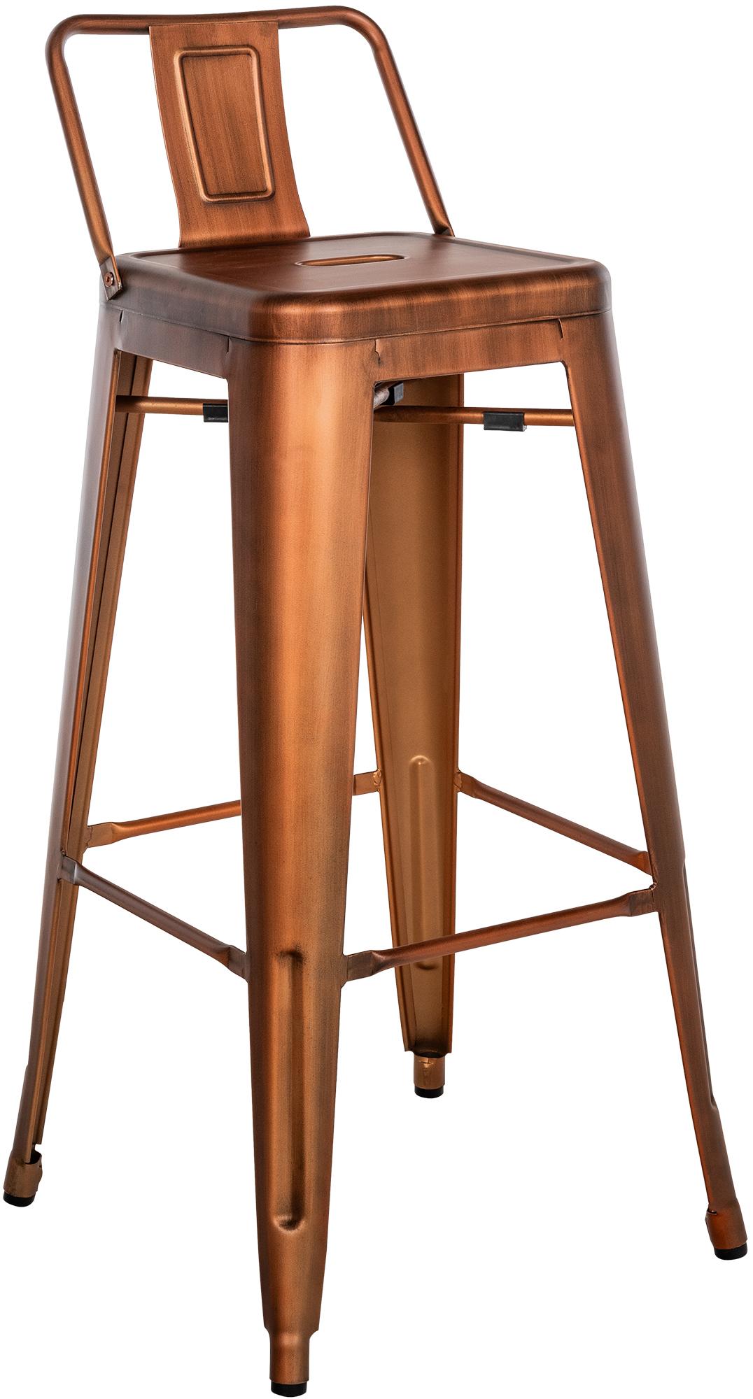Taburete de bar de metal Mason