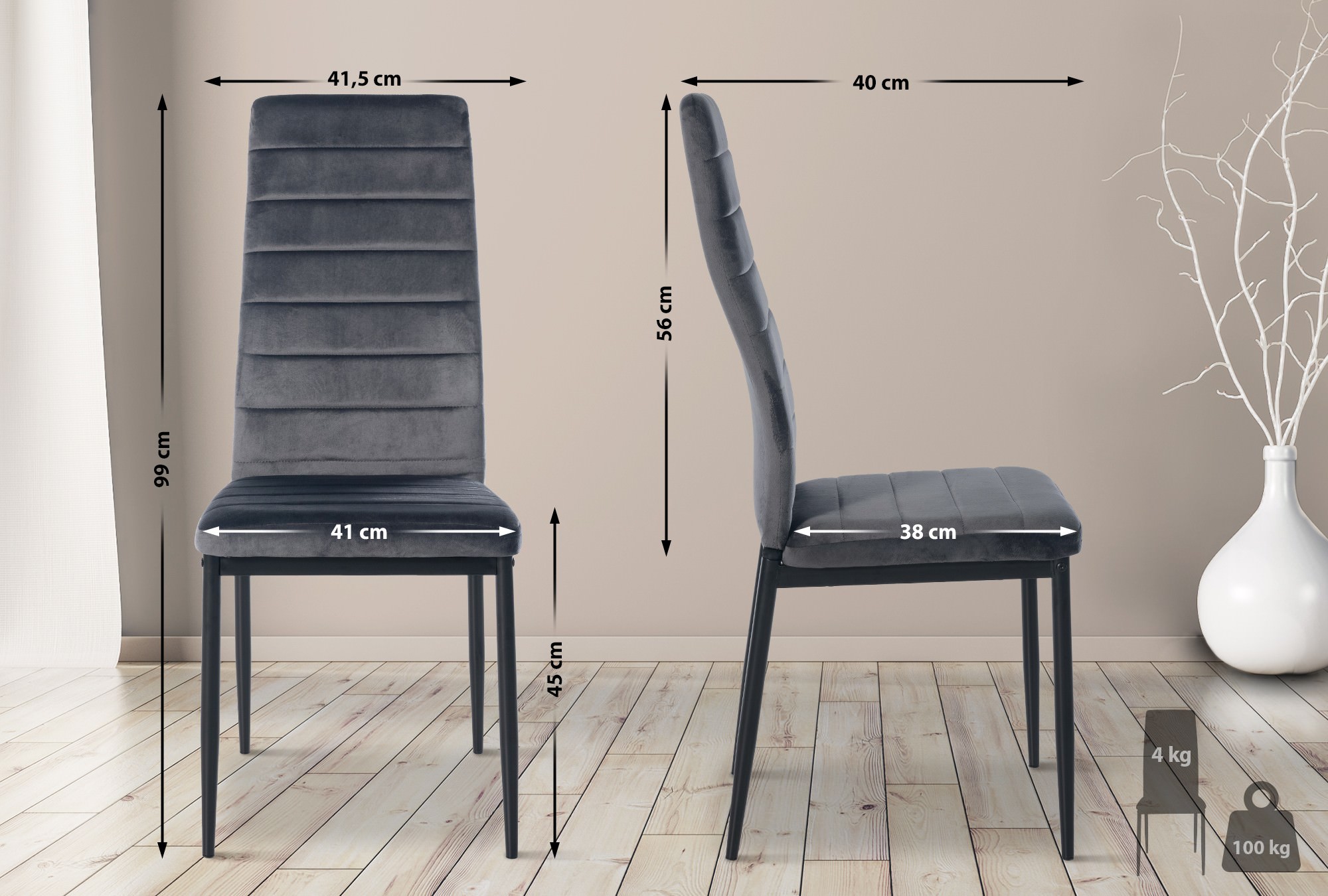 Set de 6 sillas de comedor Mayfair