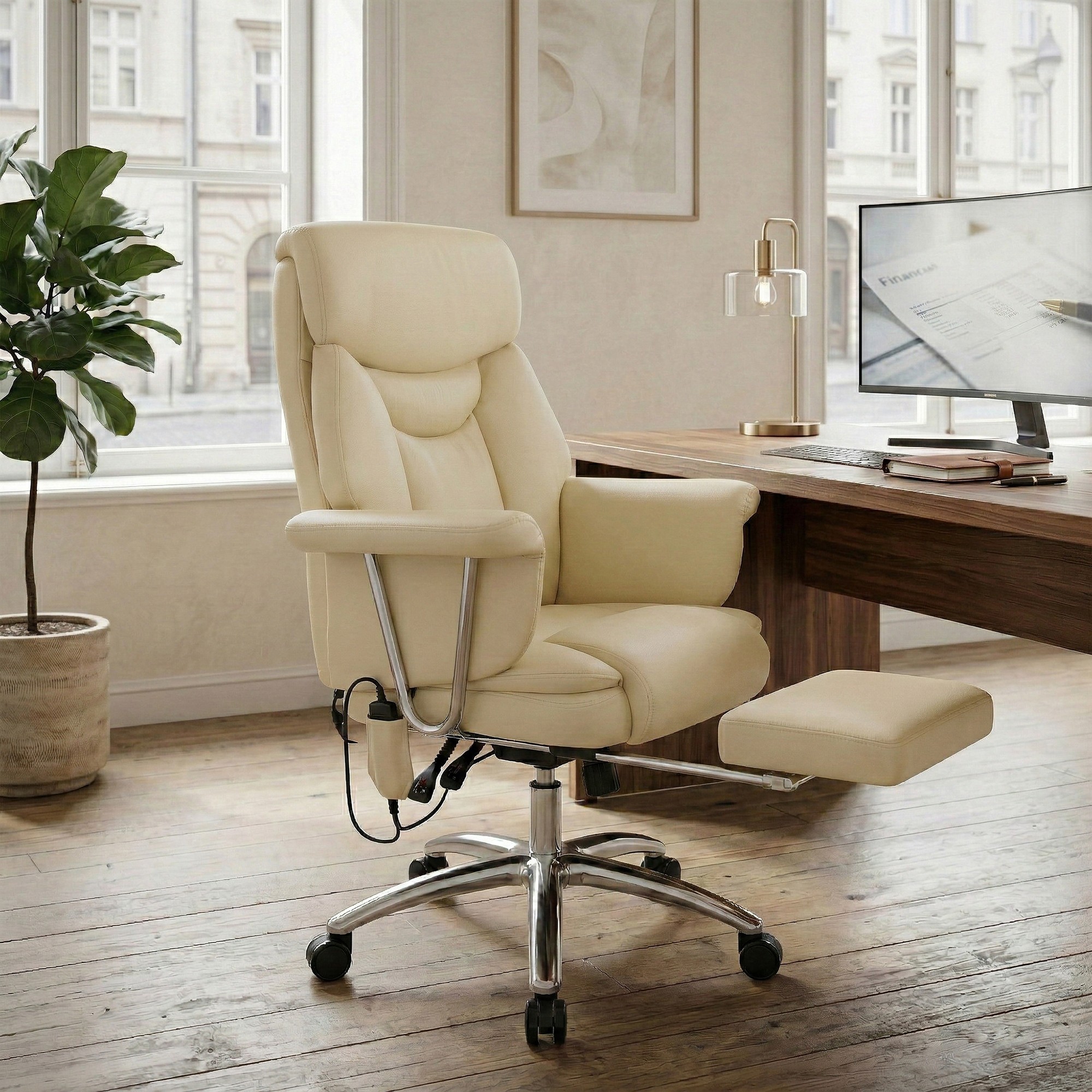 Silla de oficina Dahra con función de masaje