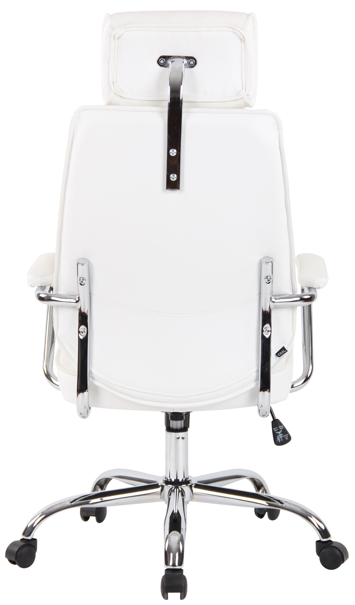 Silla de oficina Rako de piel auténtica