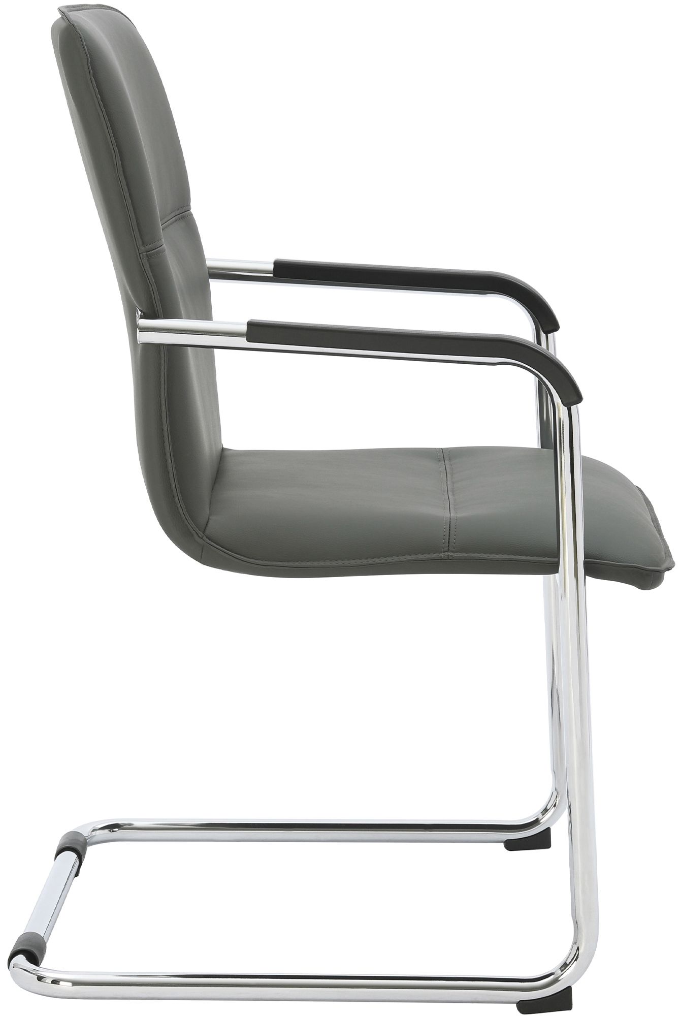 Silla voladiza Seattle de piel sintetica
