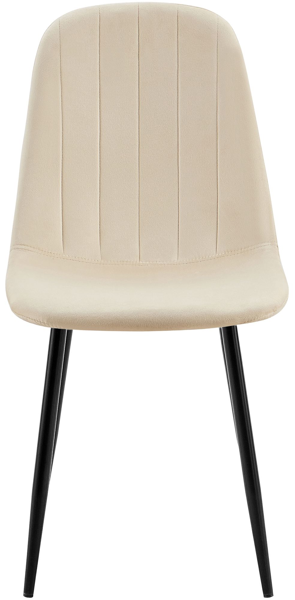 Juego de 4 sillas de comedor Baxter de terciopelo