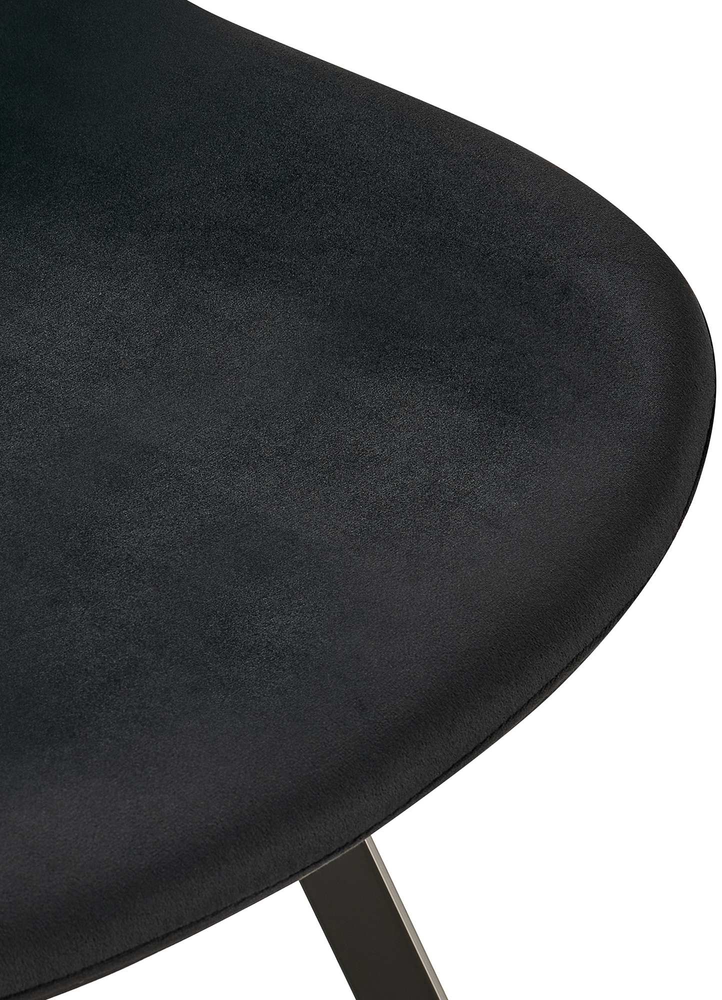 Silla de comedor Lewes de terciopelo