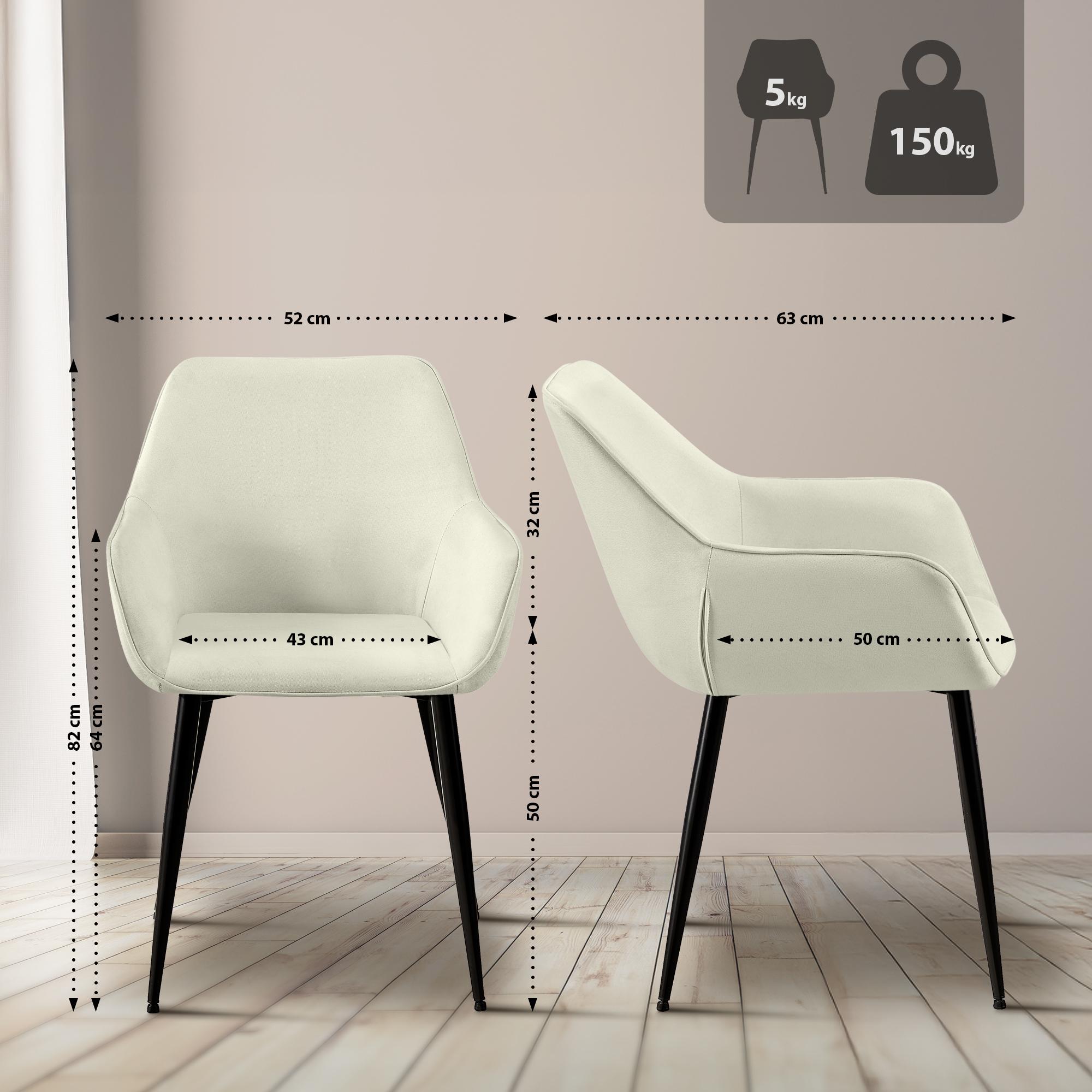 Lote de 2 sillas de comedor Luena
