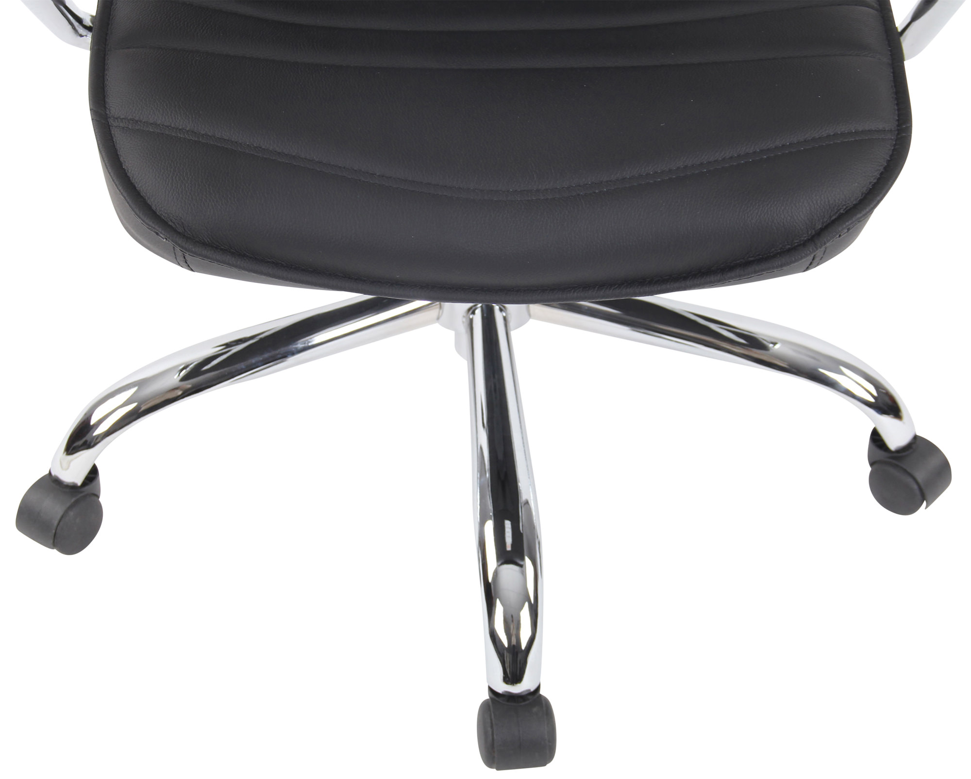 Silla de oficina Rako de piel auténtica
