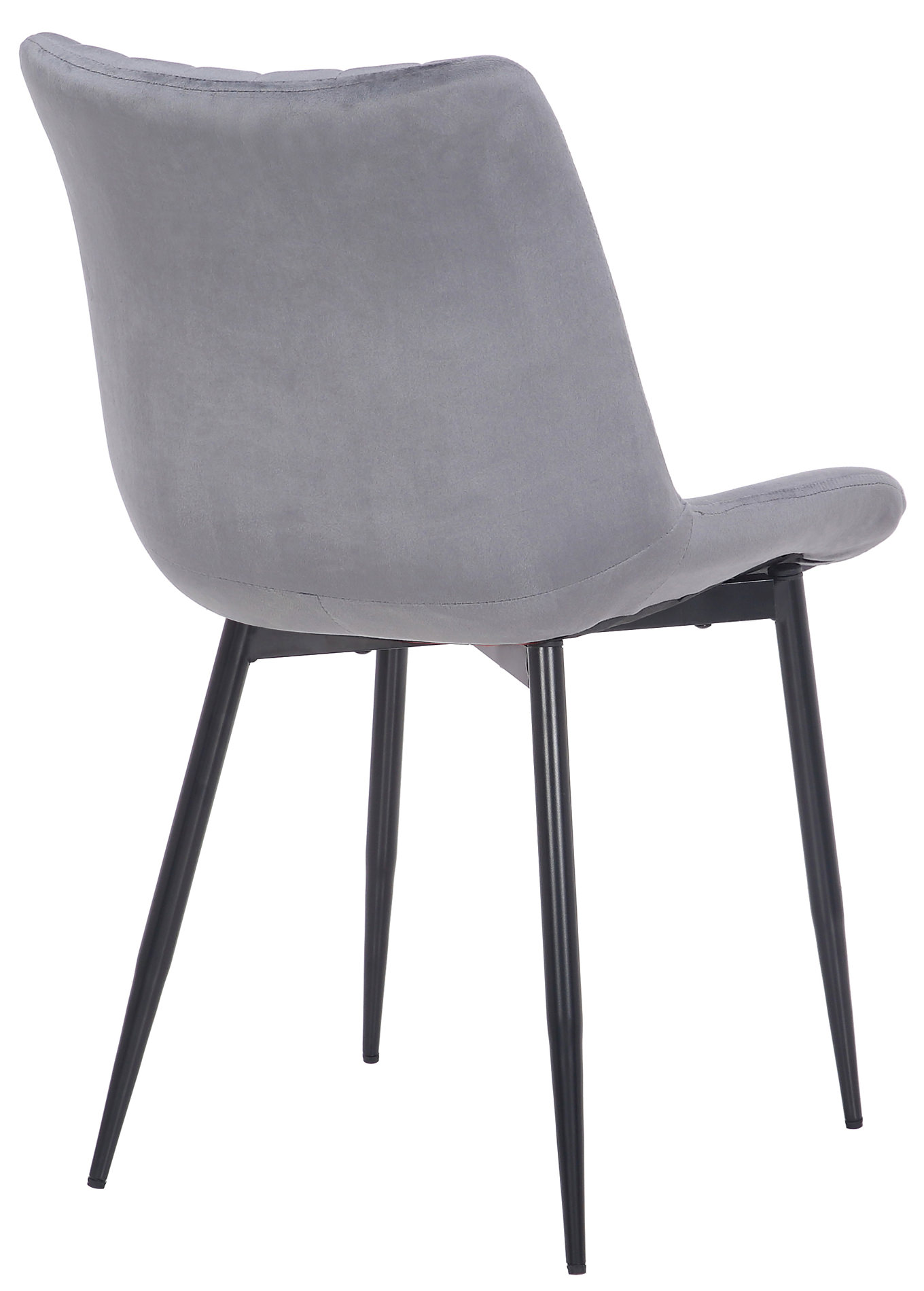 Set de 2 Sillas de comedor Rahden en terciopelo