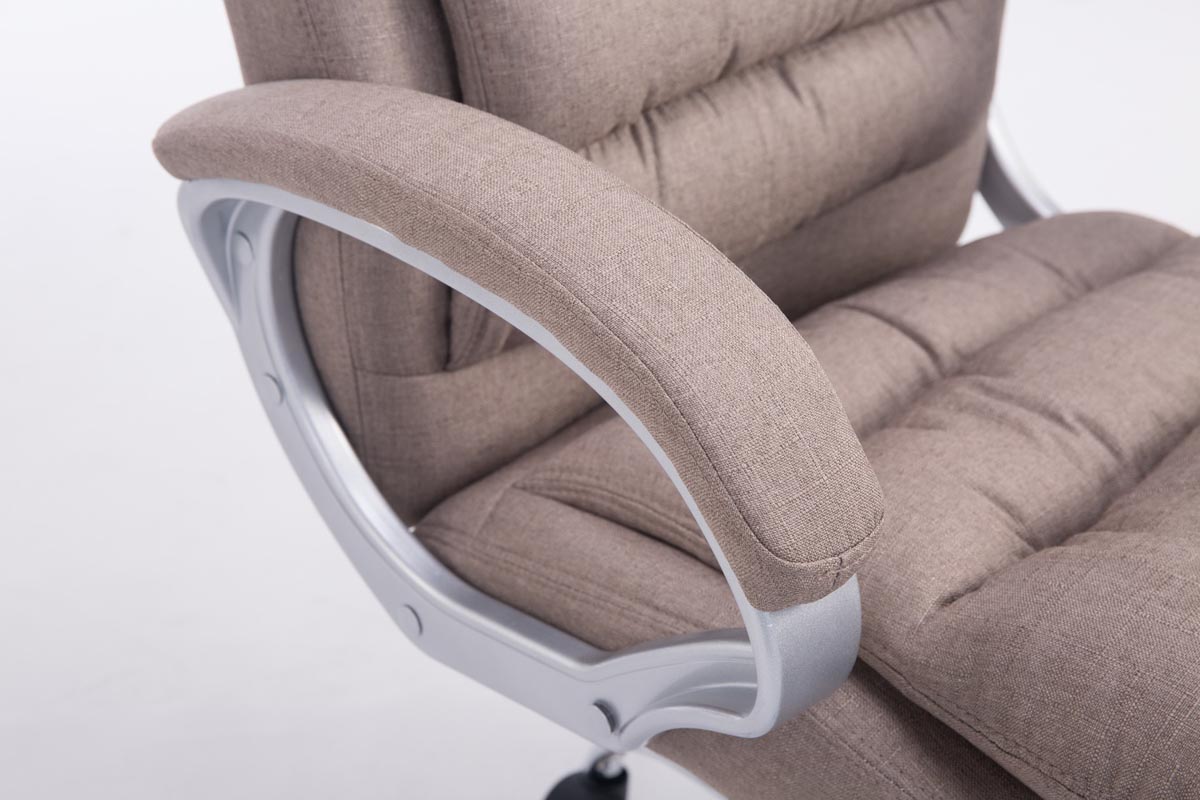 Silla de oficina XXL Vancouver tapizada en tela