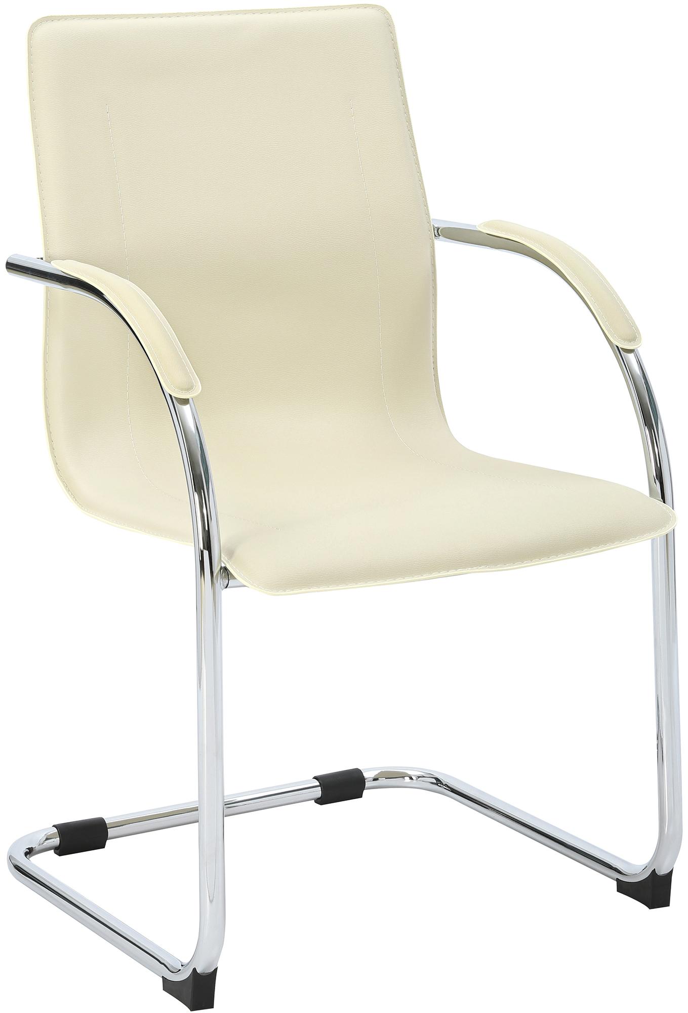 Silla cantilever Noeleen de piel sintetica