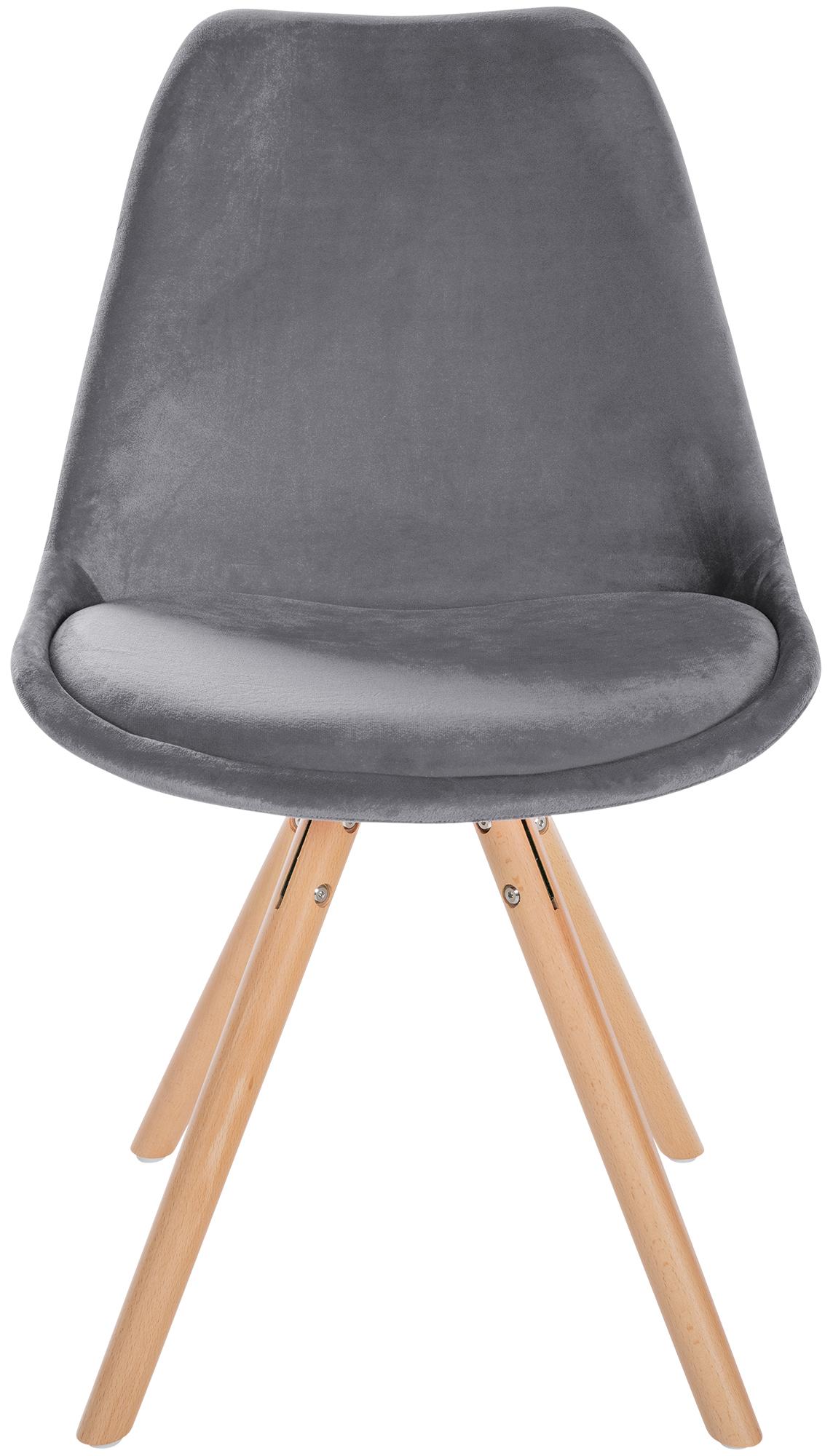 Pack de 4 sillas de salón Sofia en terciopelo