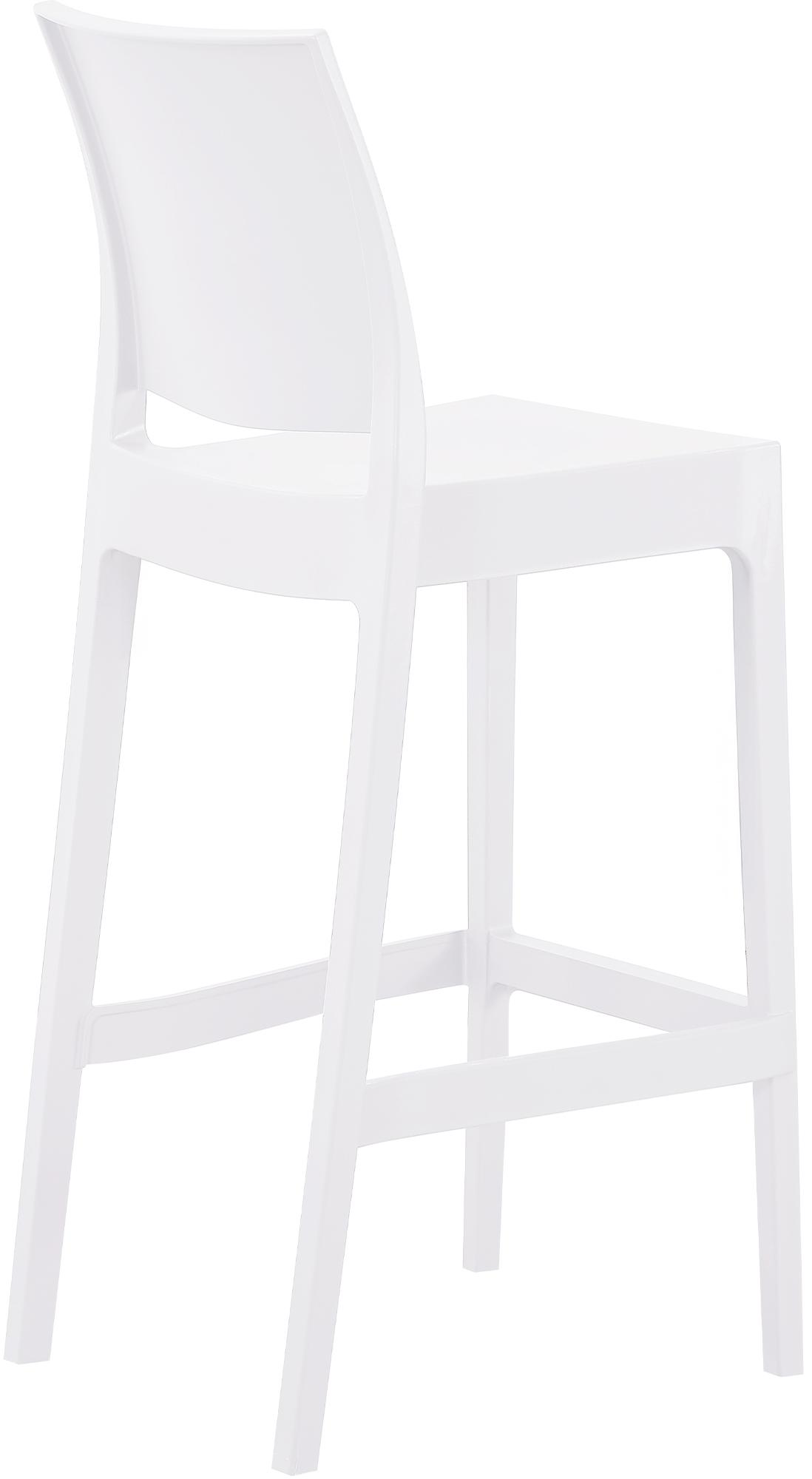 Taburete de bar Flamur - Silla alta de diseño moderno con protector de suelo y fácil montaje