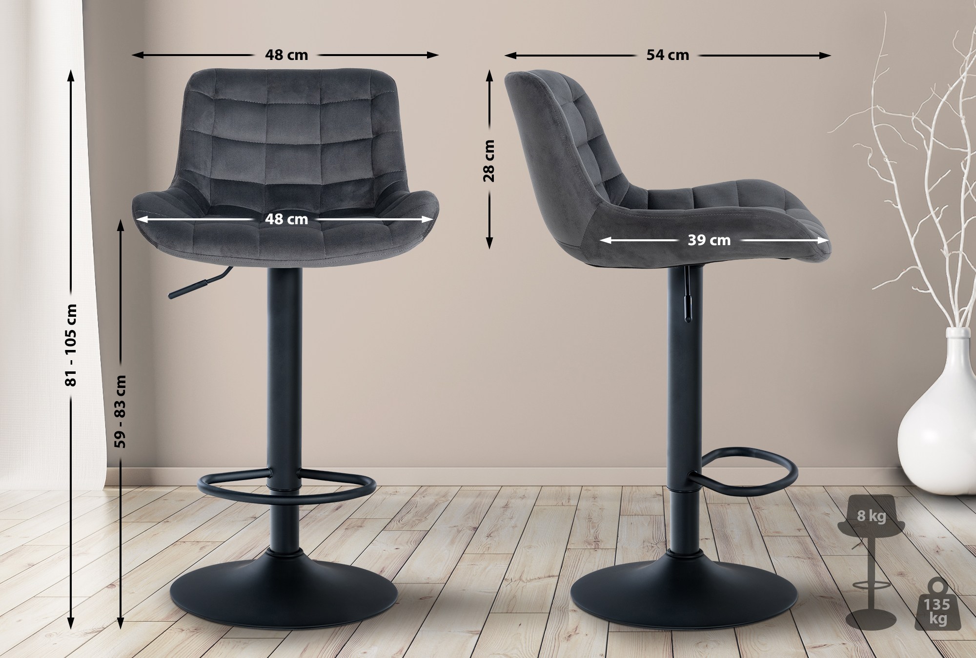 Taburete de bar Tover