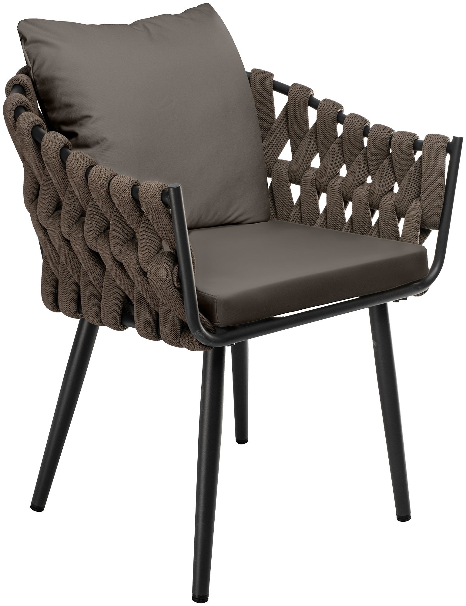 Sillon de jardin Naxos taupe con cojin de asiento