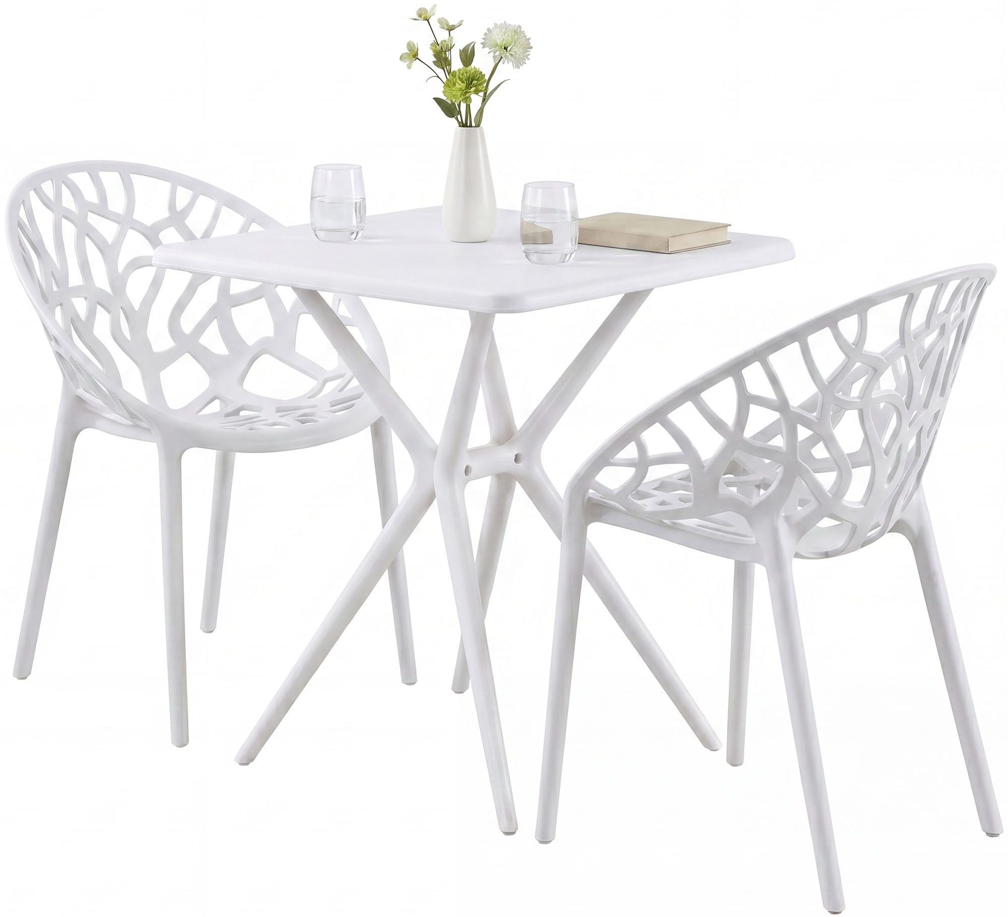 Set de muebles de jardin Lumera con 2 sillas