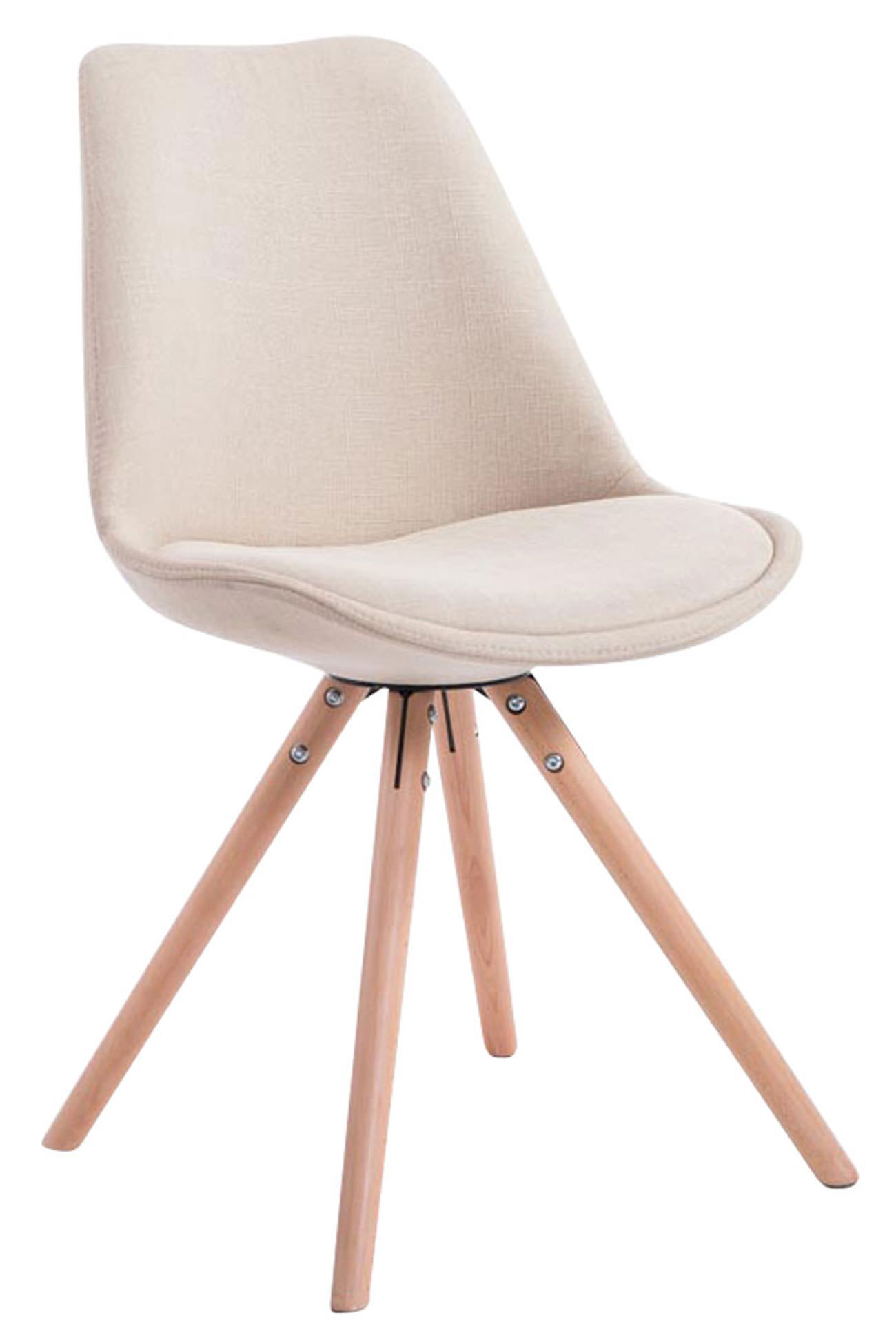 Set de 4 sillas de comedor Toulouse en tela