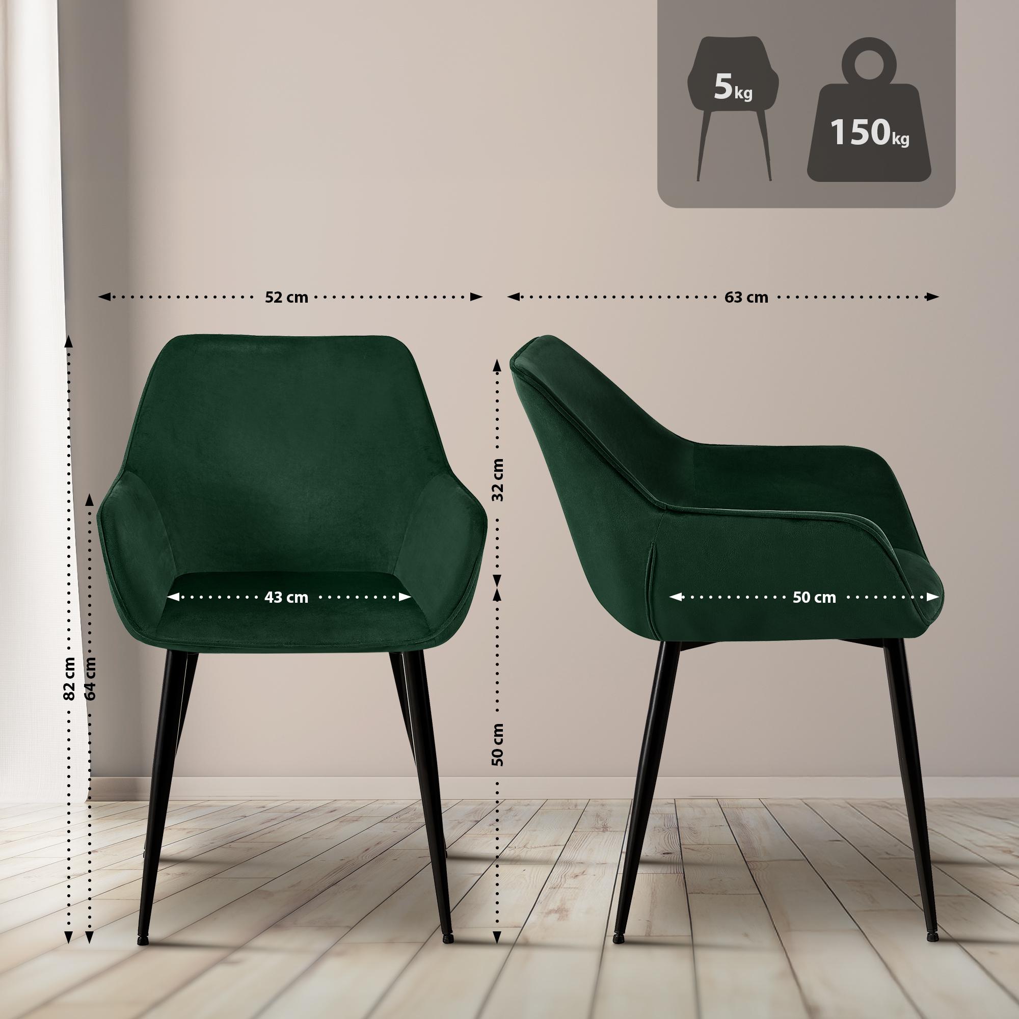 Lote de 2 sillas de comedor Luena