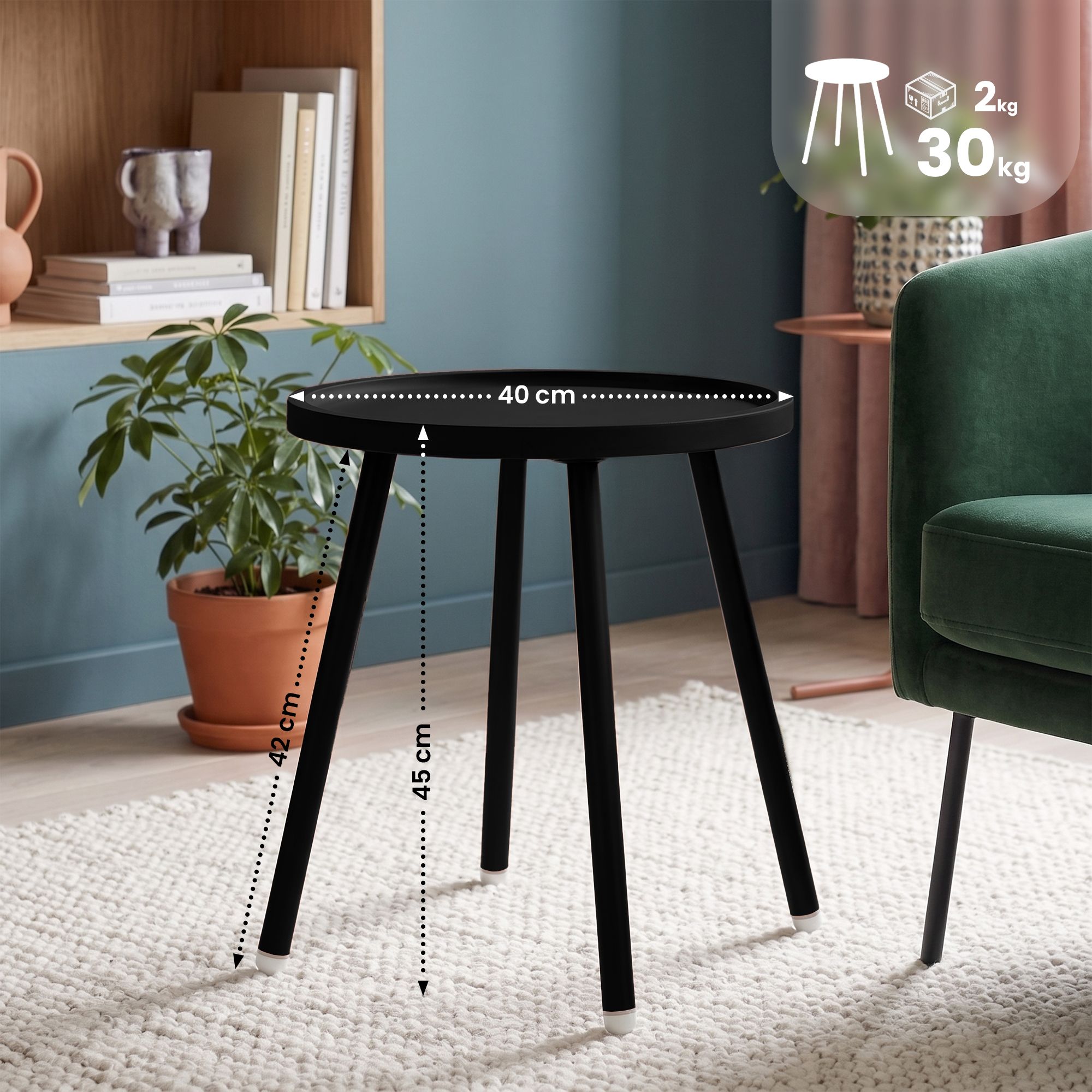 Mesa auxiliar Busan Ø 40 cm