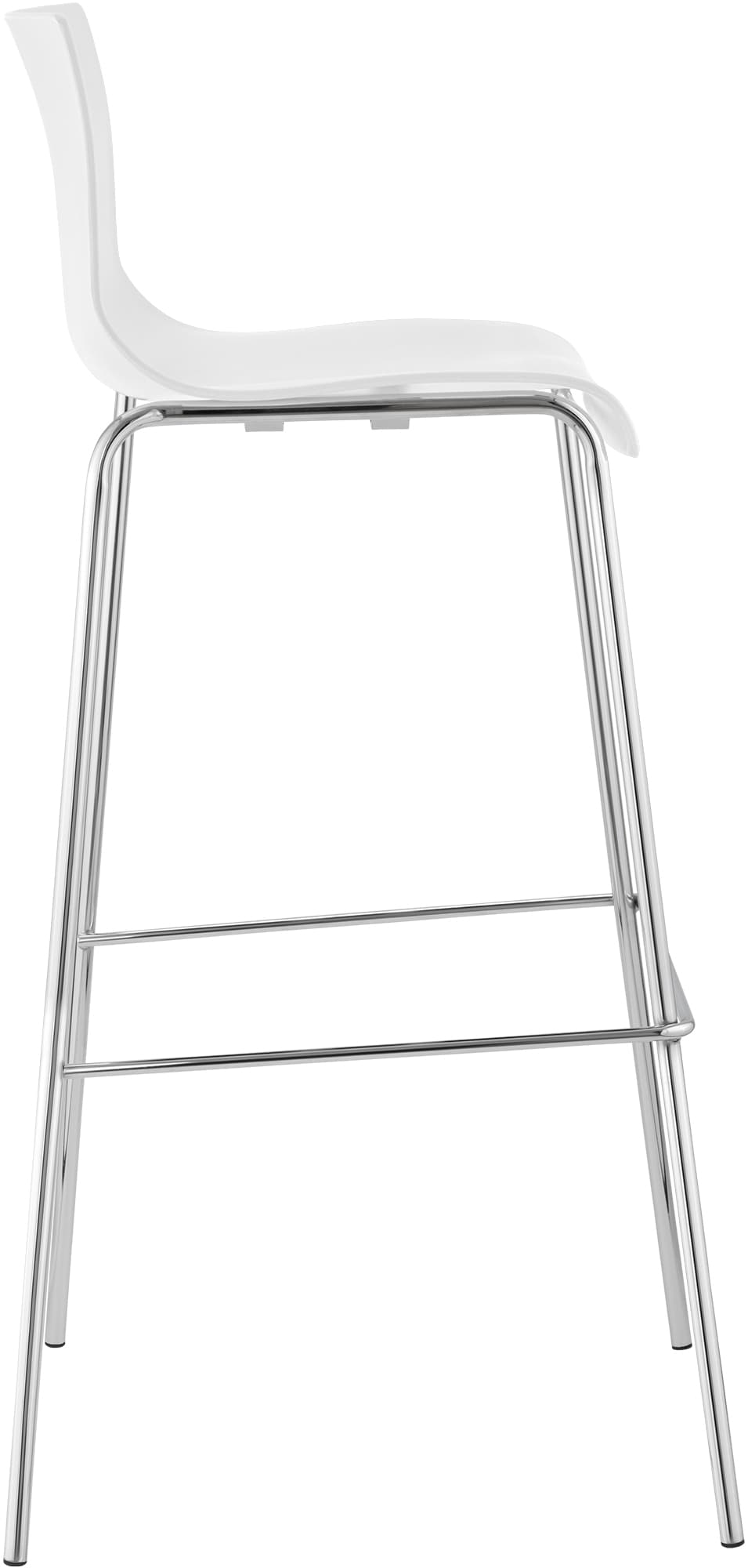 Taburete de Bar Hover de Plástico Base de 4 Patas