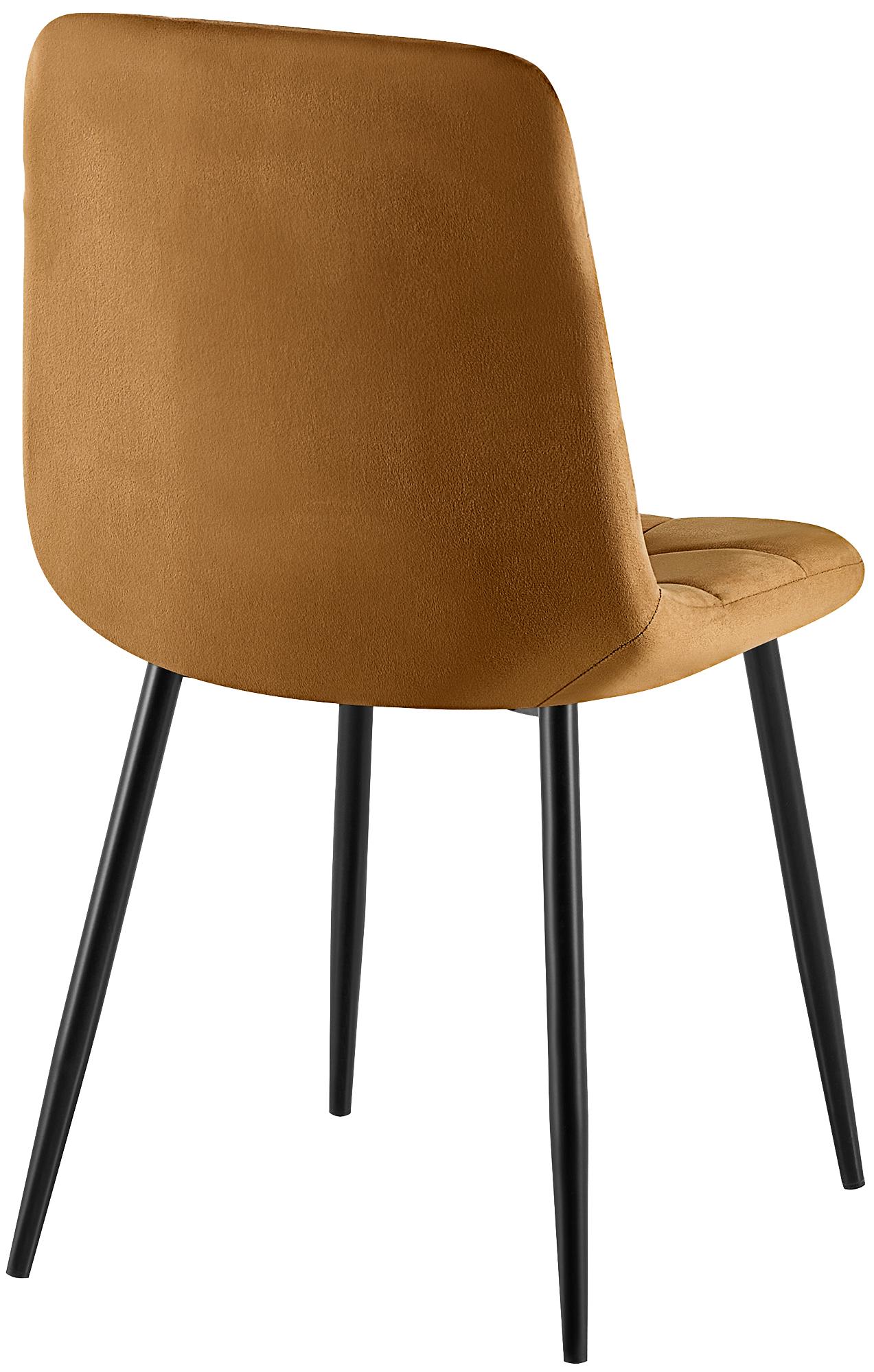 Silla de comedor Antibes tapizada en terciopelo