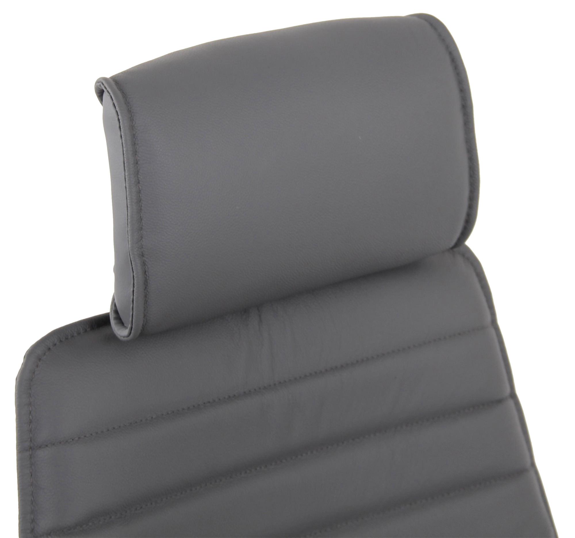 Silla de oficina Rako de piel auténtica