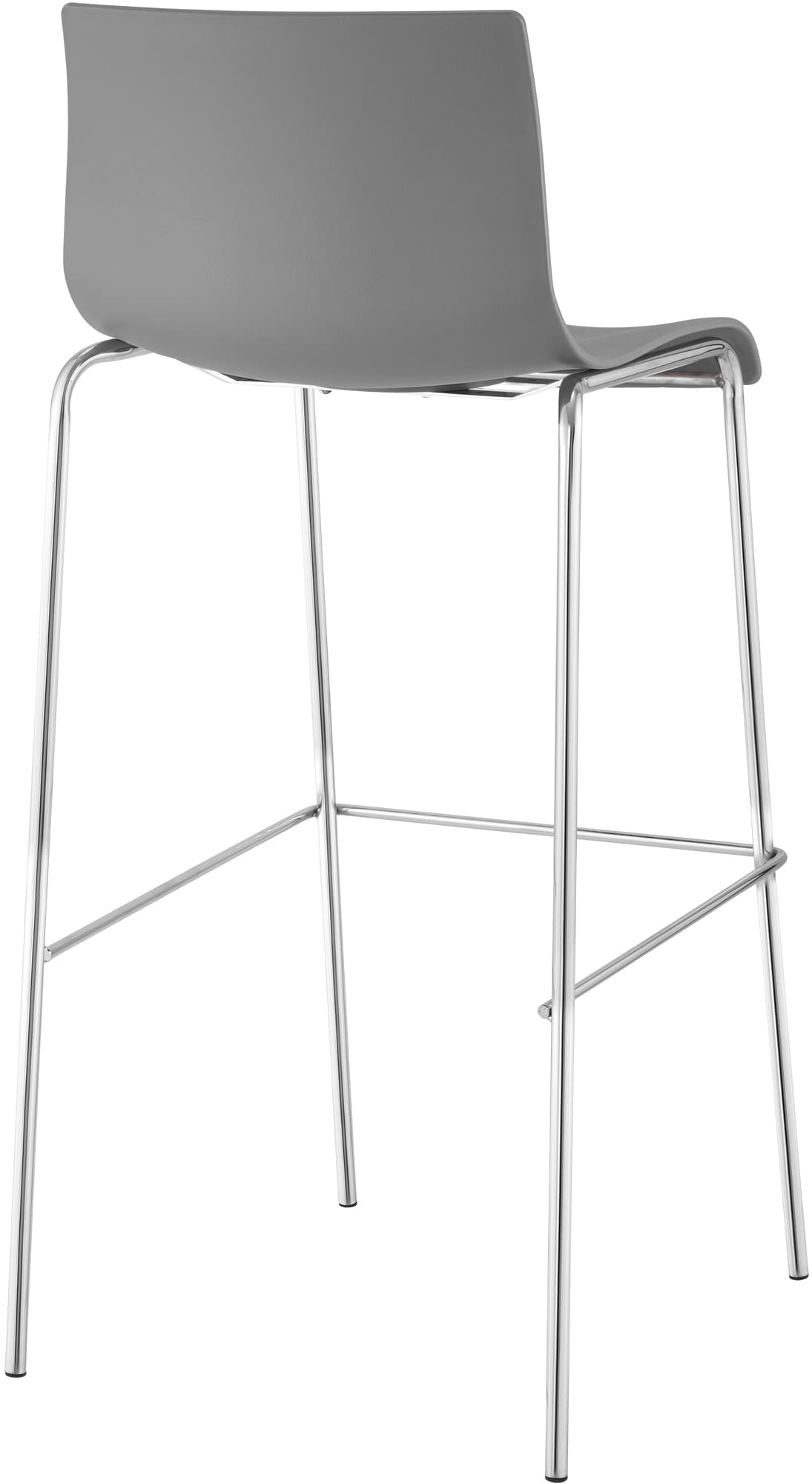 Taburete de Bar Hover de Plástico Base de 4 Patas