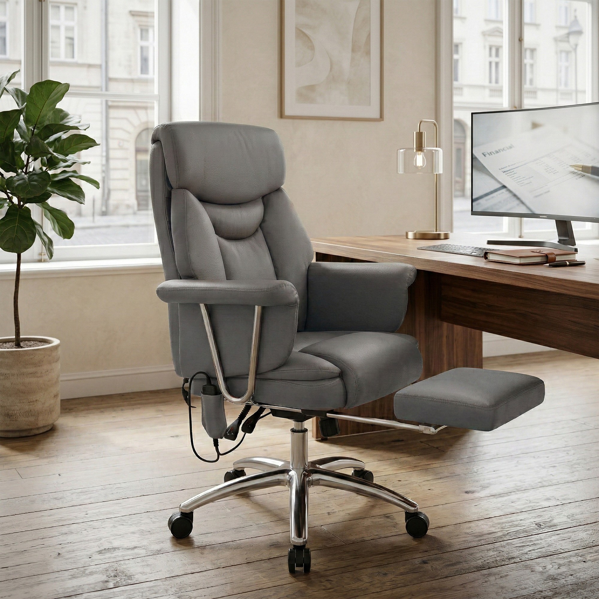 Silla de oficina Dahra con función de masaje