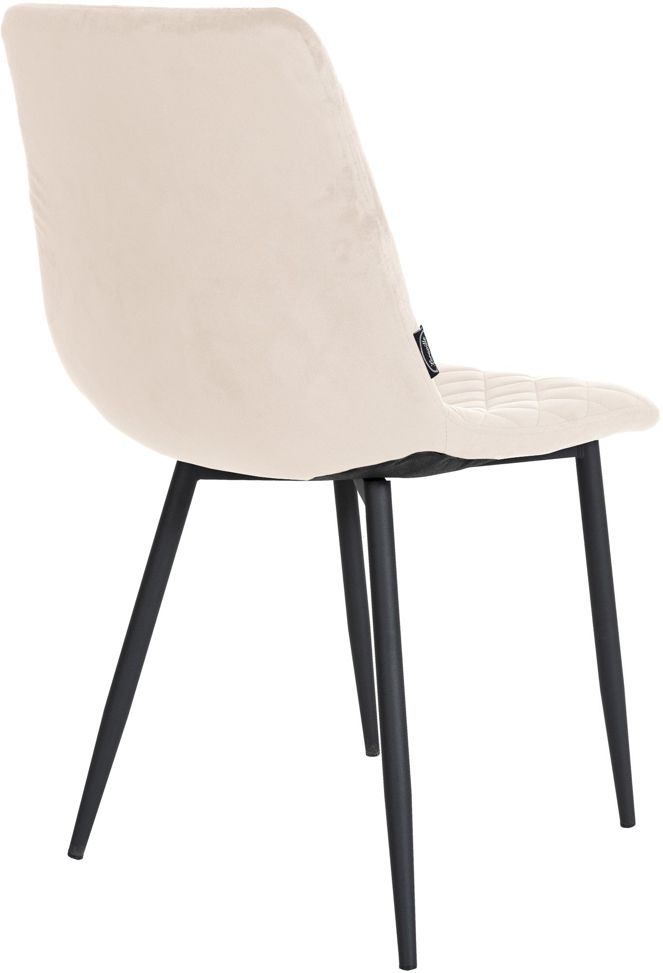 Set de 4 Sillas de comedor Telde en terciopelo