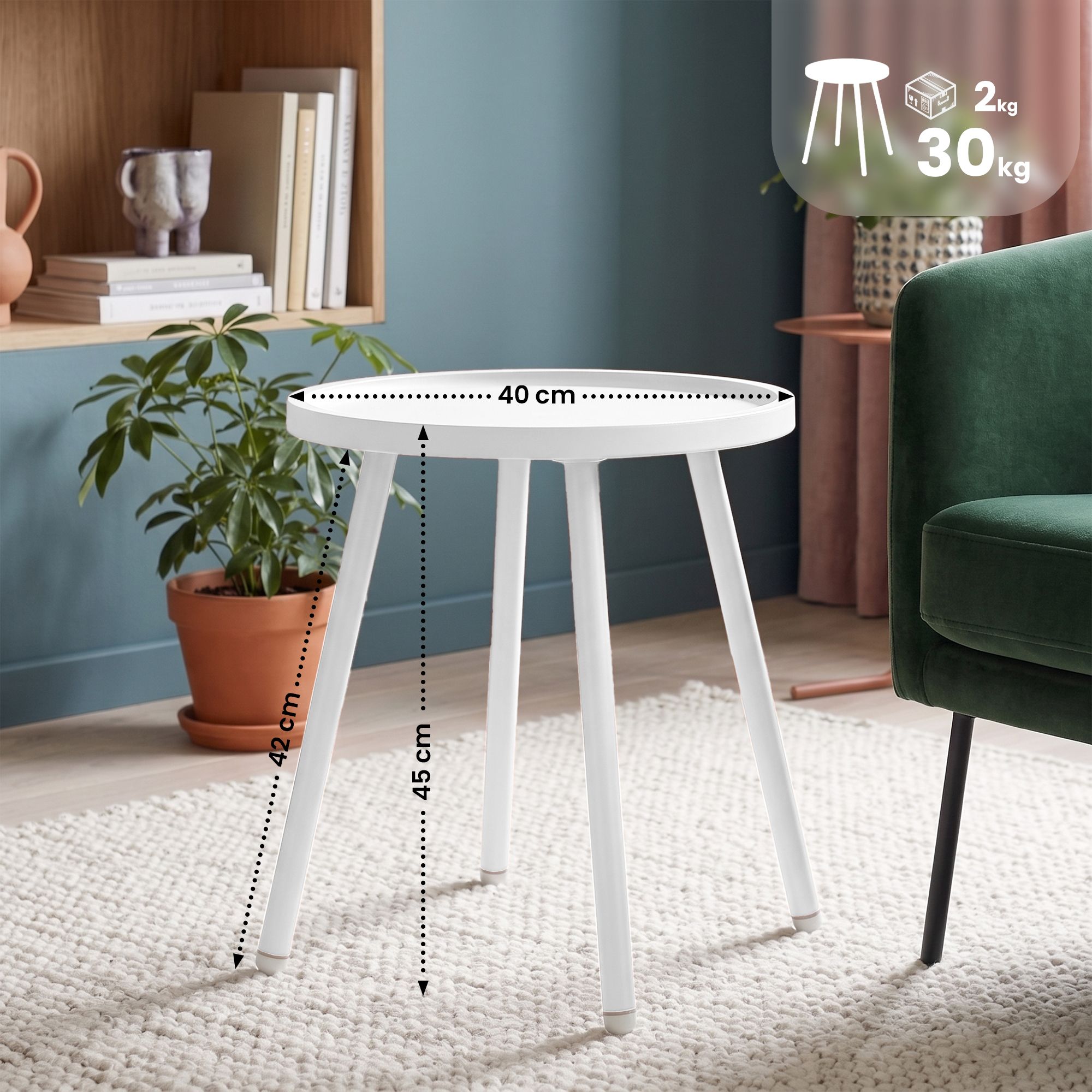 Mesa auxiliar Busan Ø 40 cm