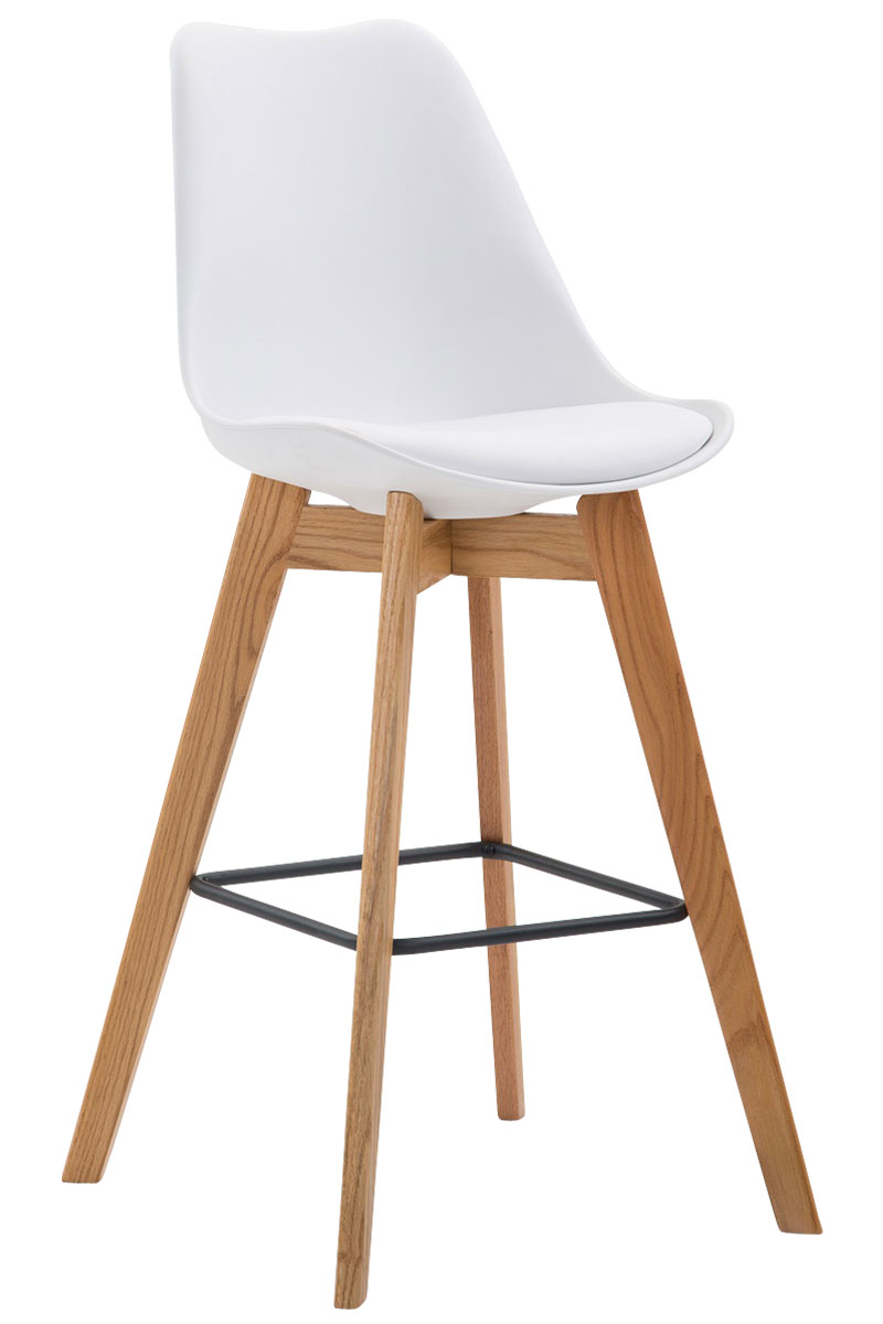 Set De 2 Taburetes De Bar Metz Con Asiento En Polipropileno