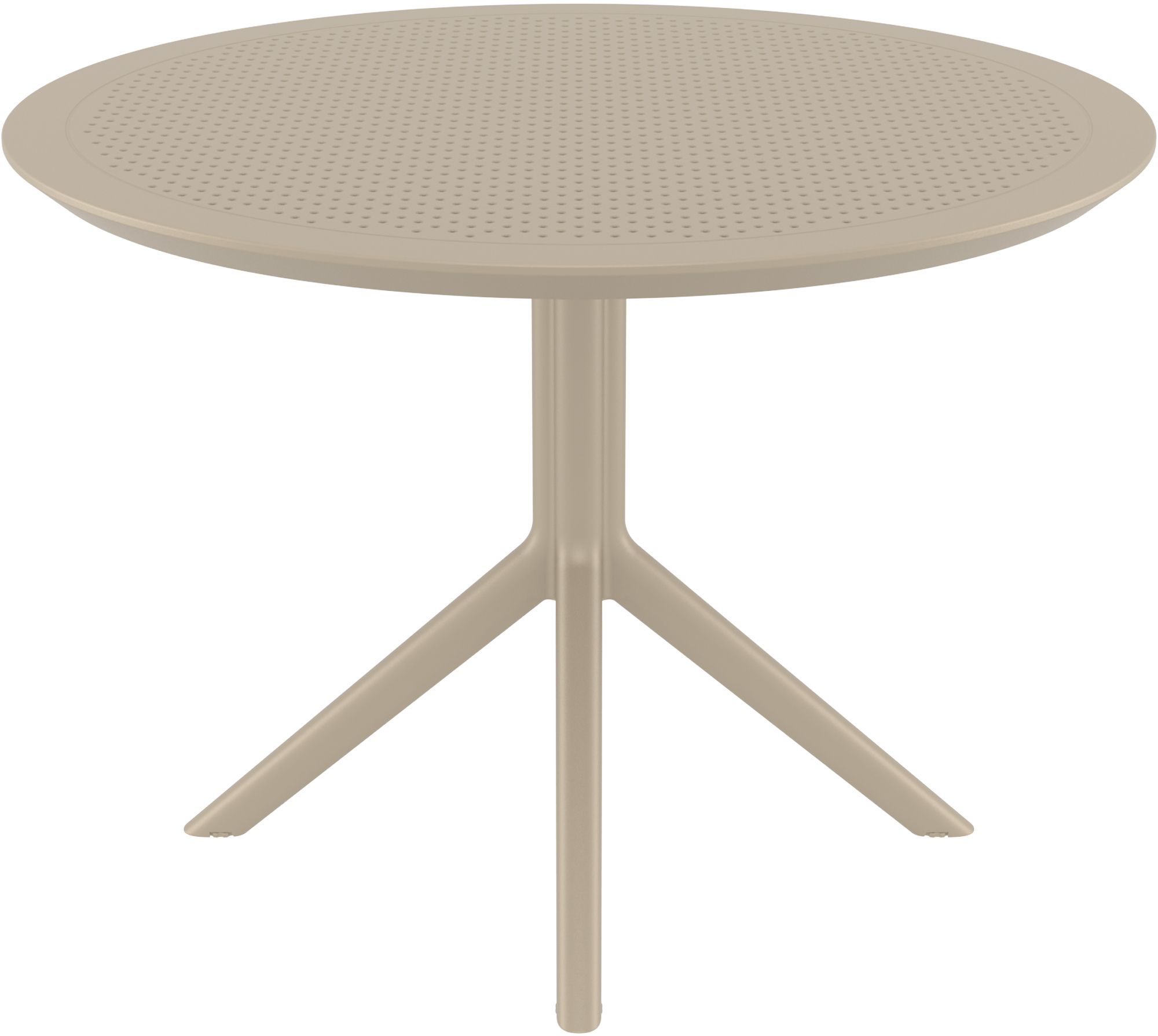 Mesa Redonda Sky para Jardín y Terraza, Diametro 105 cm - Diseño Moderno Exterior