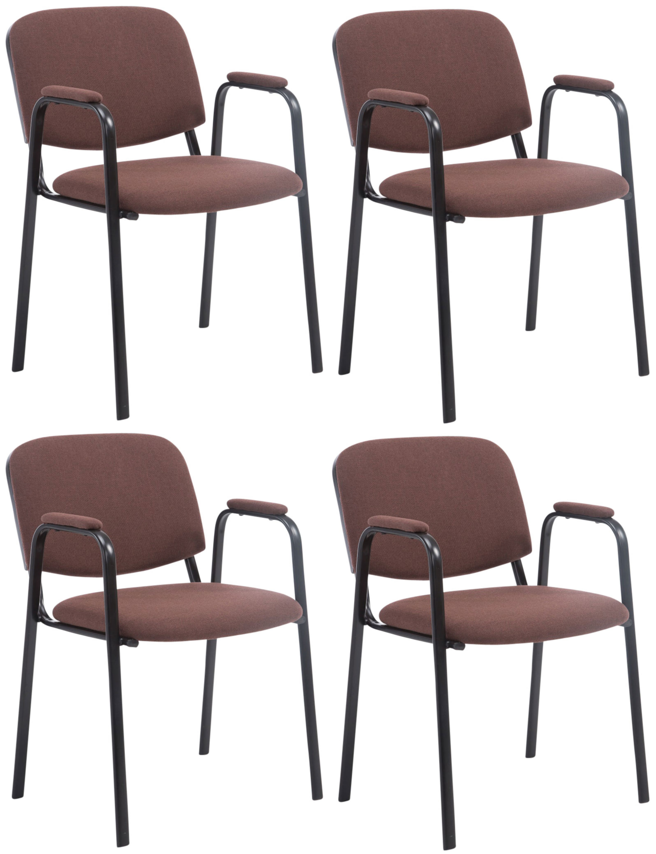 Set de 4 Sillas Apilables Ken Pro de Tela