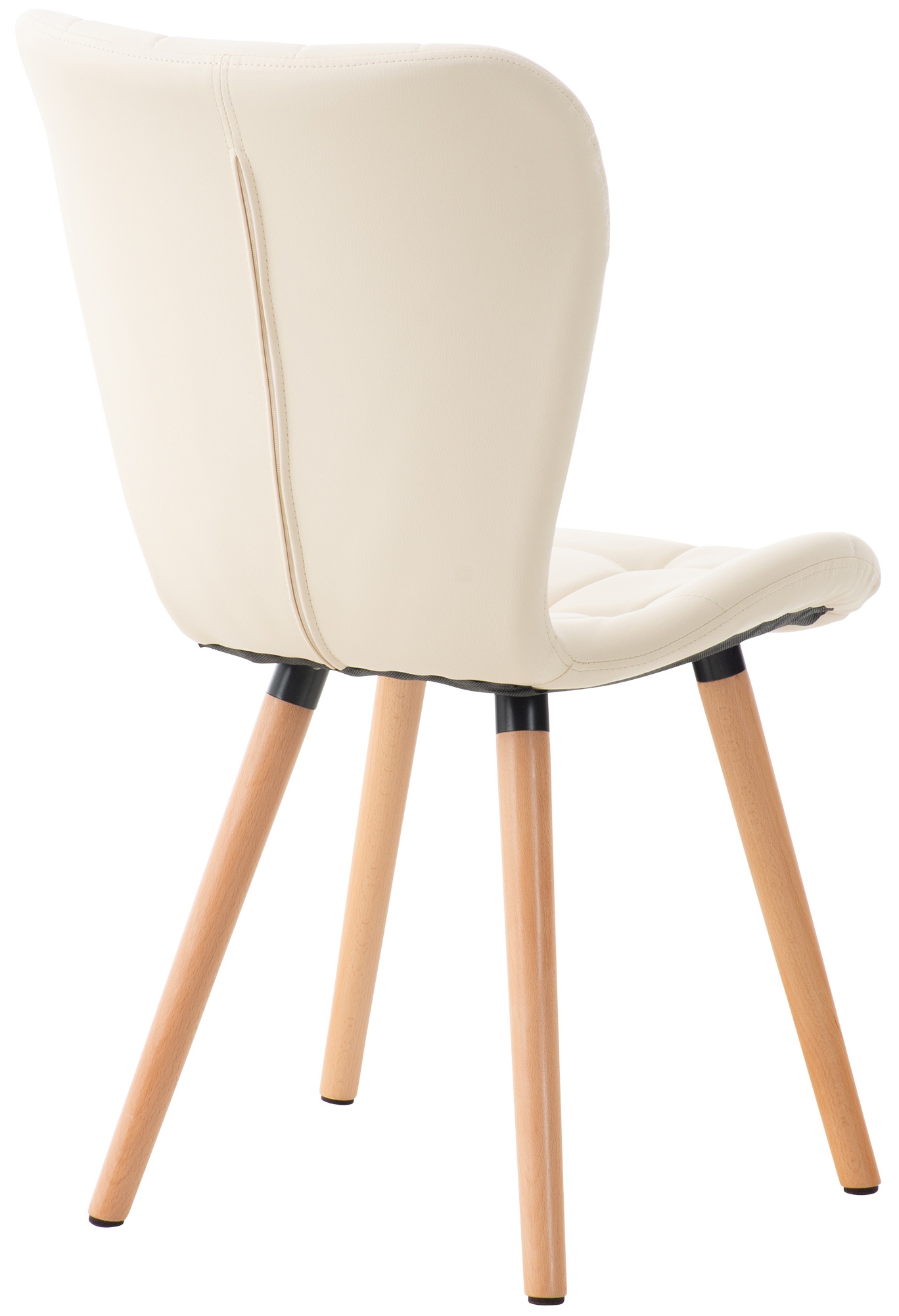 Silla de Comedor Elda Tapizada en Cuero Sintético