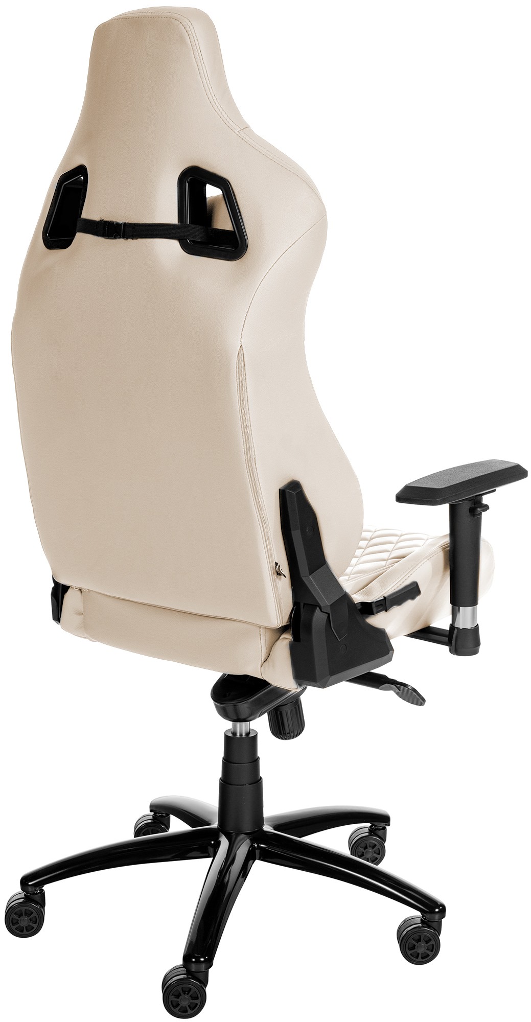 Silla de oficina Keren tapizada en piel genuina