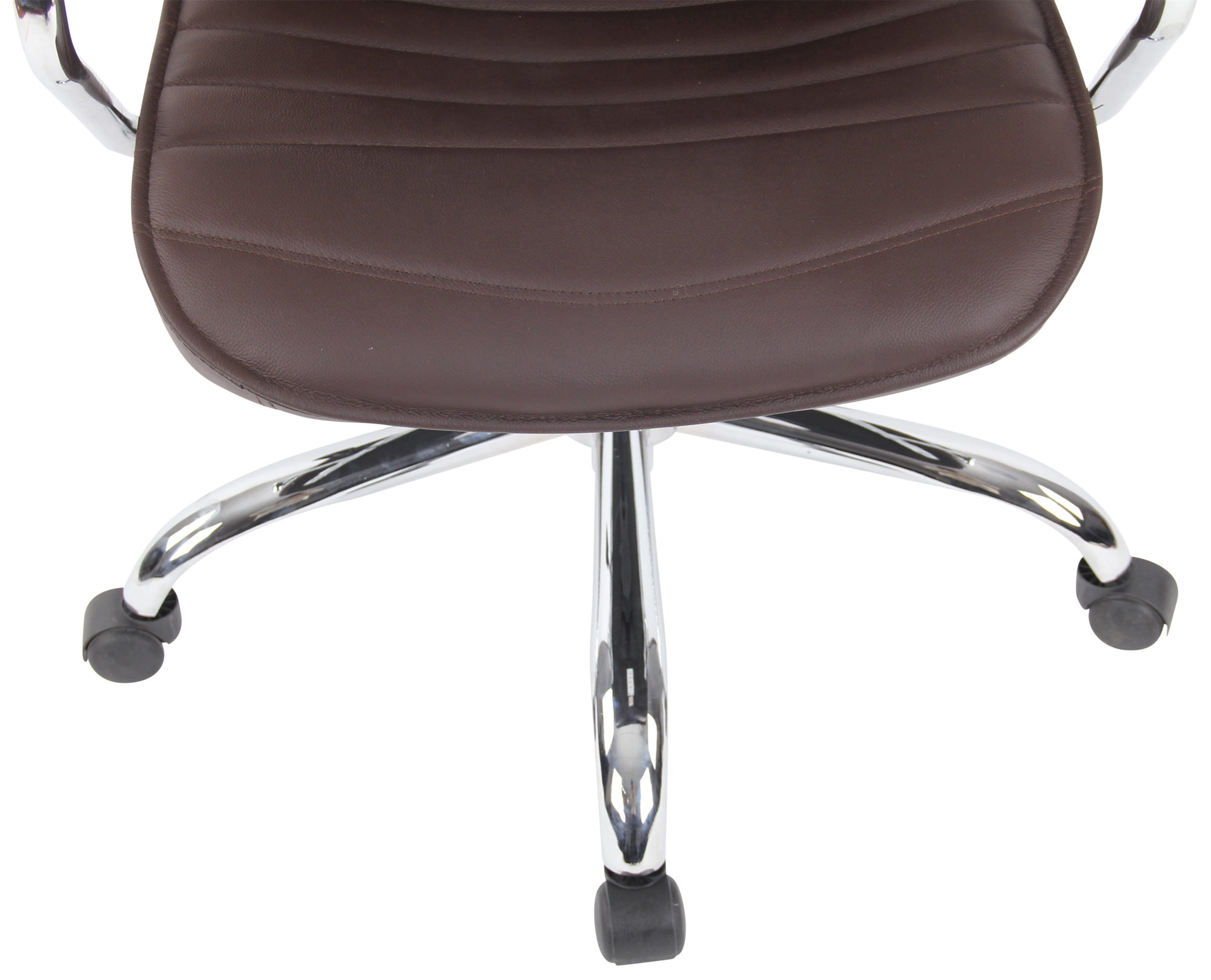 Silla de oficina Rako de piel auténtica