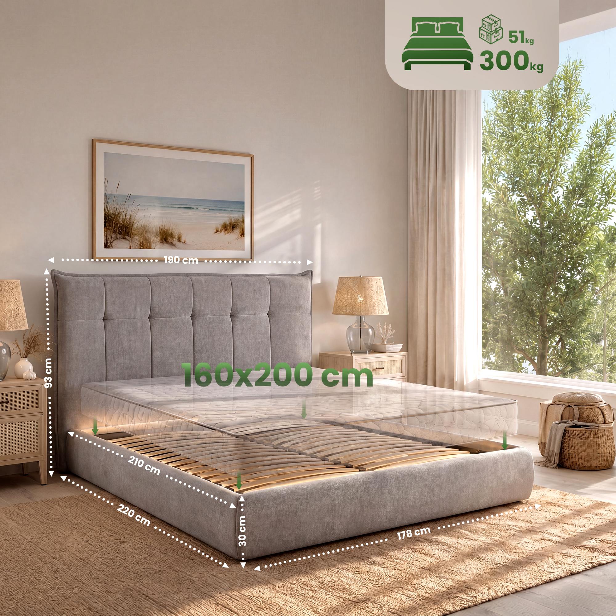 Cama Mirka 160 x 200 cm
