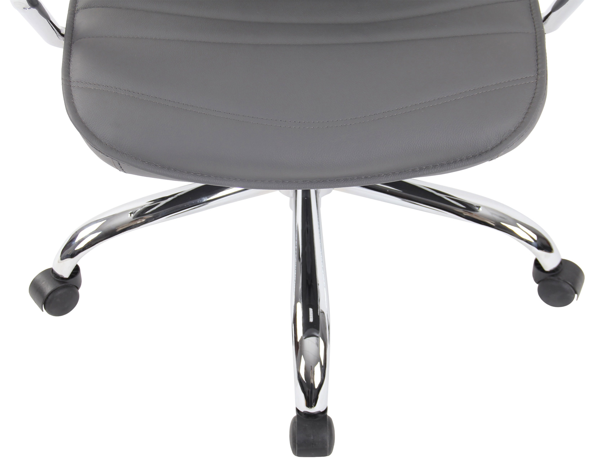Silla de oficina Rako de piel auténtica