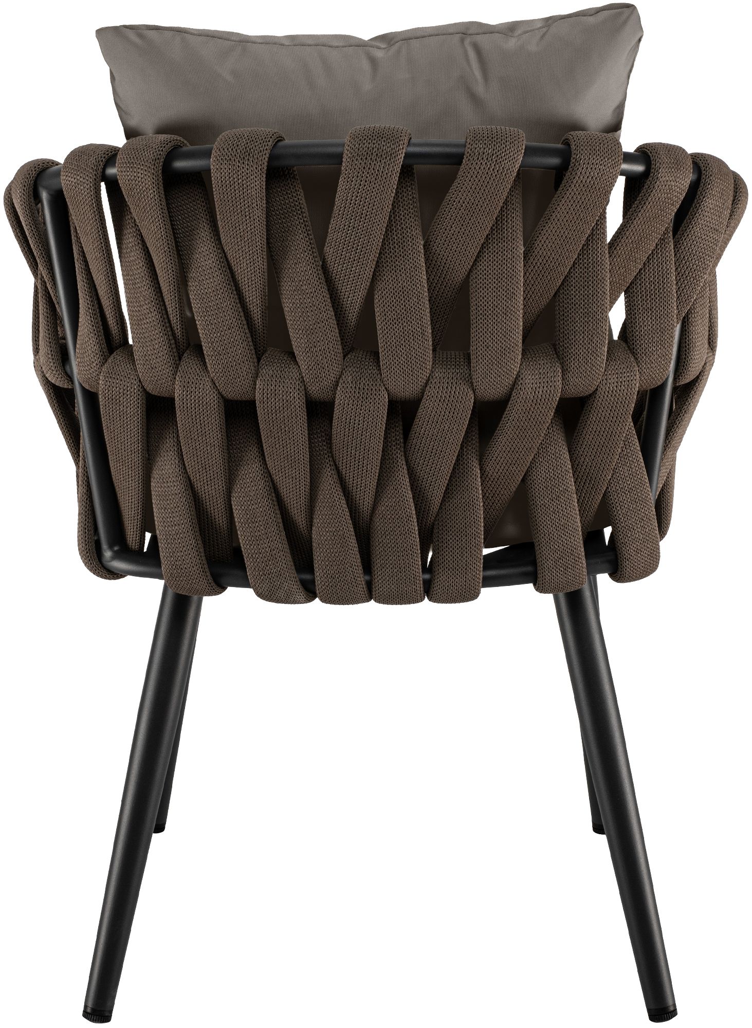 Sillon de jardin Naxos taupe con cojin de asiento