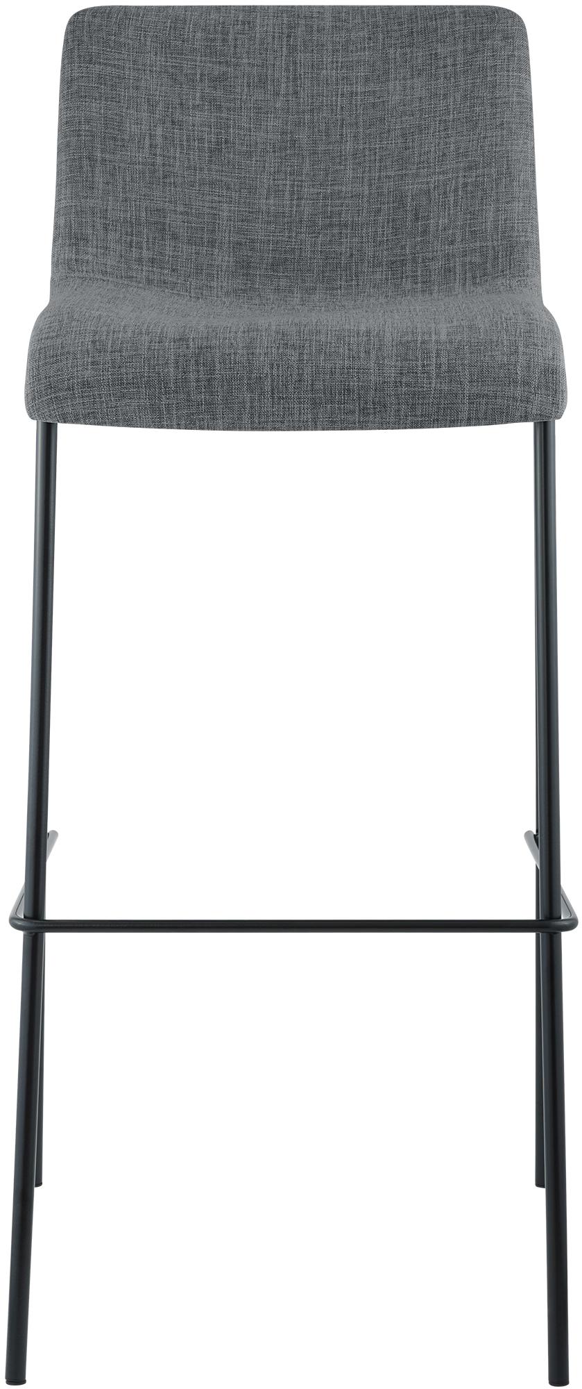 Taburete de bar Hover de tela con base de cuatro patas