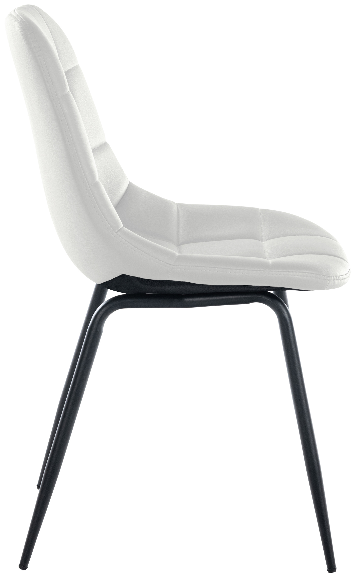 Silla de comedor Tom en tela o polipiel