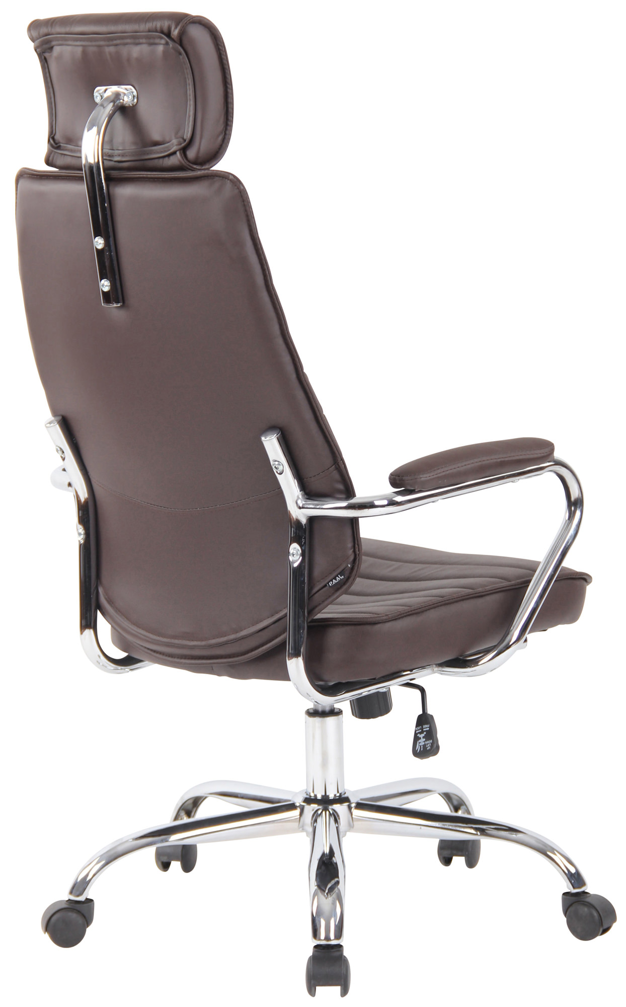 Silla de oficina Rako de piel auténtica